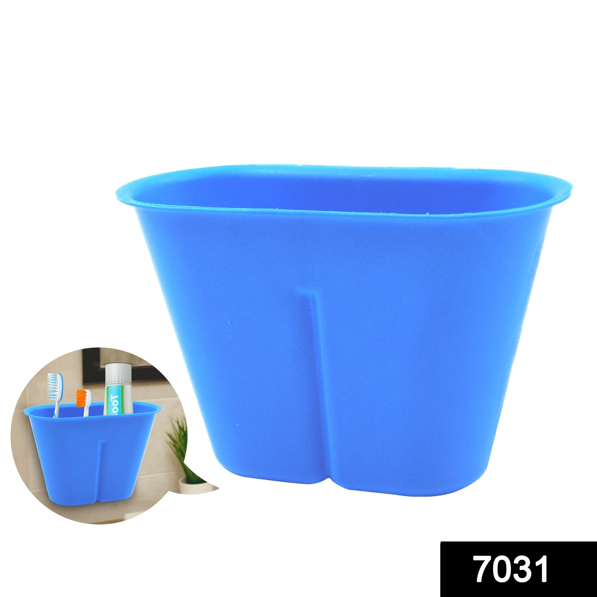 7031 Multipurpose ToothBrush Paste Holder Wall Mount Shelf