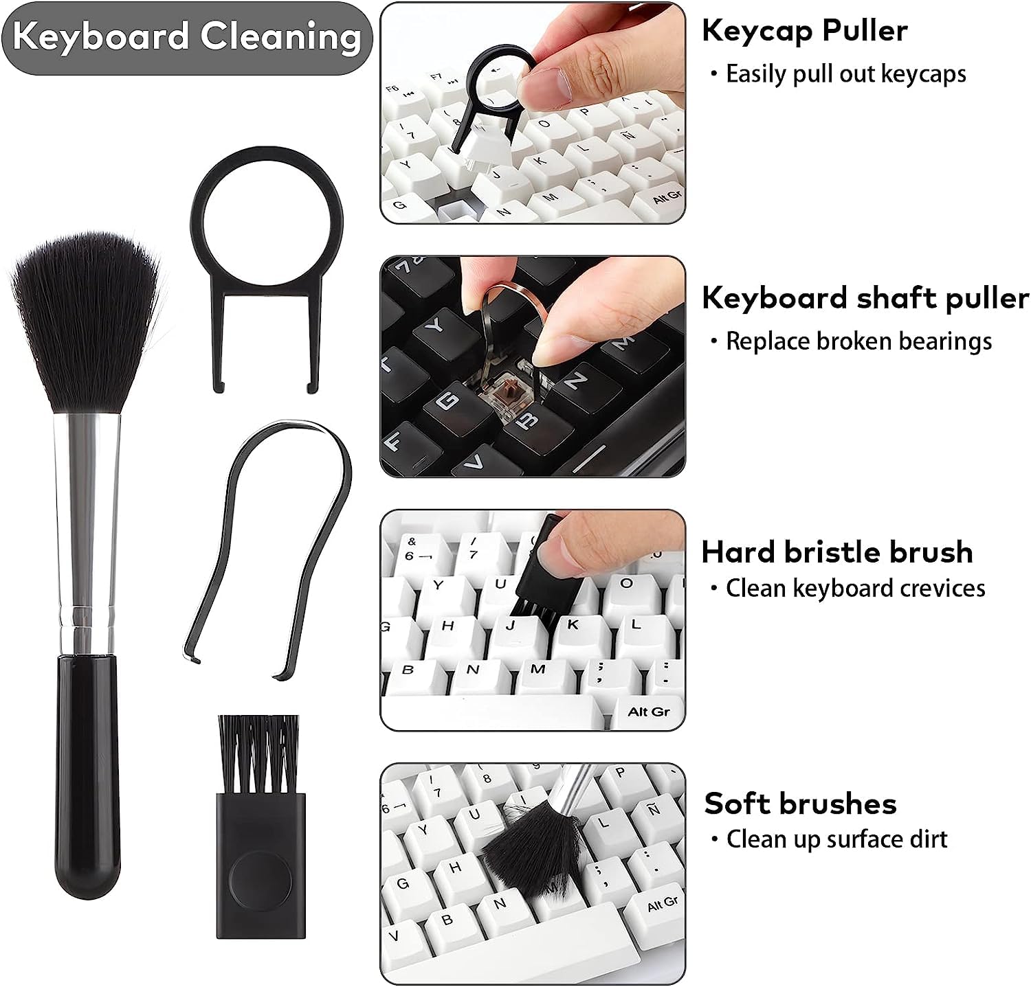 SkyShopy 18 in 1 Electronic Cleaner Kit with 3 in 1 Cleaning Pen,Laptop Screen Keyboard Cleaning Kit,Computer Cleaning Kit, 18-in-1 Cleaning Kit for Gadgets, Airpods, Mobile, Tablet, Laptop, Computer