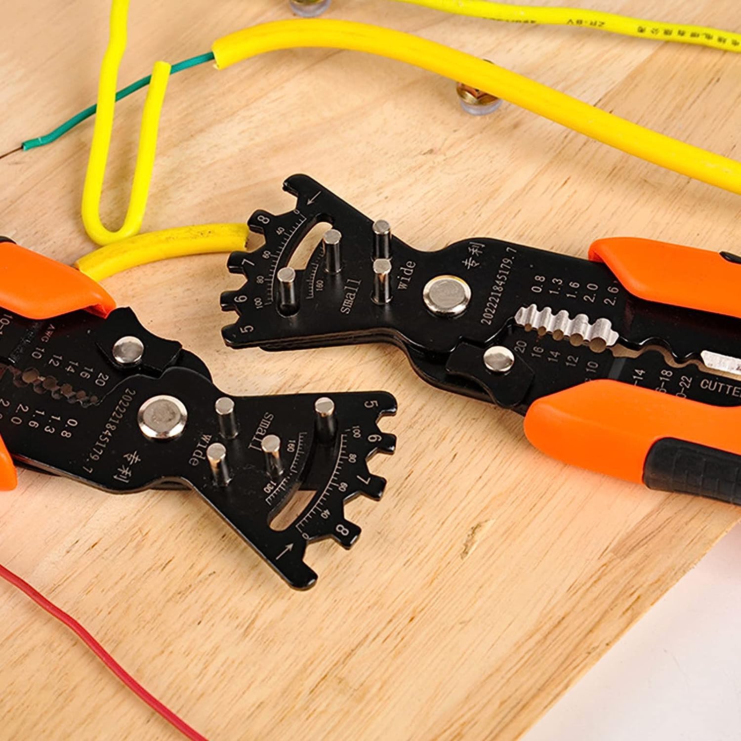 SkyShopy Wire Stripper Multifunctional Cable Stripper Wire Cutter Wire Crimper Professional Automatic Wire Stripping Pliers Tool for Wire Stripping Cutting Crimping Winding Wrench Tool (5 IN 1 Pliers)