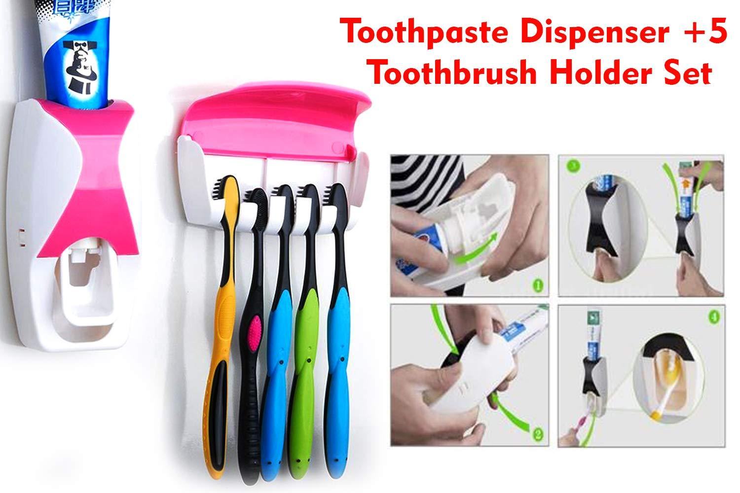 0200 Toothpaste Dispenser & Tooth Brush with Toothbrush - SkyShopy