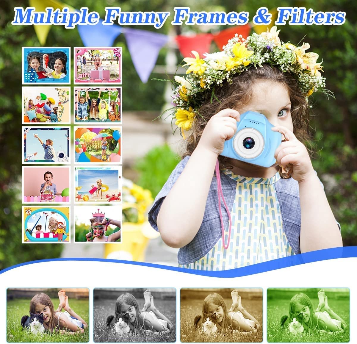 Digital Photo Camera - Multicolor Mini Video Recorder Camera - Portable Action Toy Camera for Kids - Perfect Birthday Gifting Item, Toys for Kids