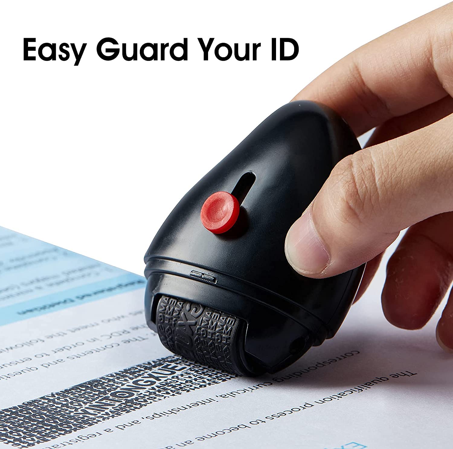 SkyShopy Identity Protection Roller Stamp Guard Your ID Stamp Roller with Cutting Tool Designed for Anti-Theft, Protect Your Confidential Address, Bank Statement, Personal Privacy