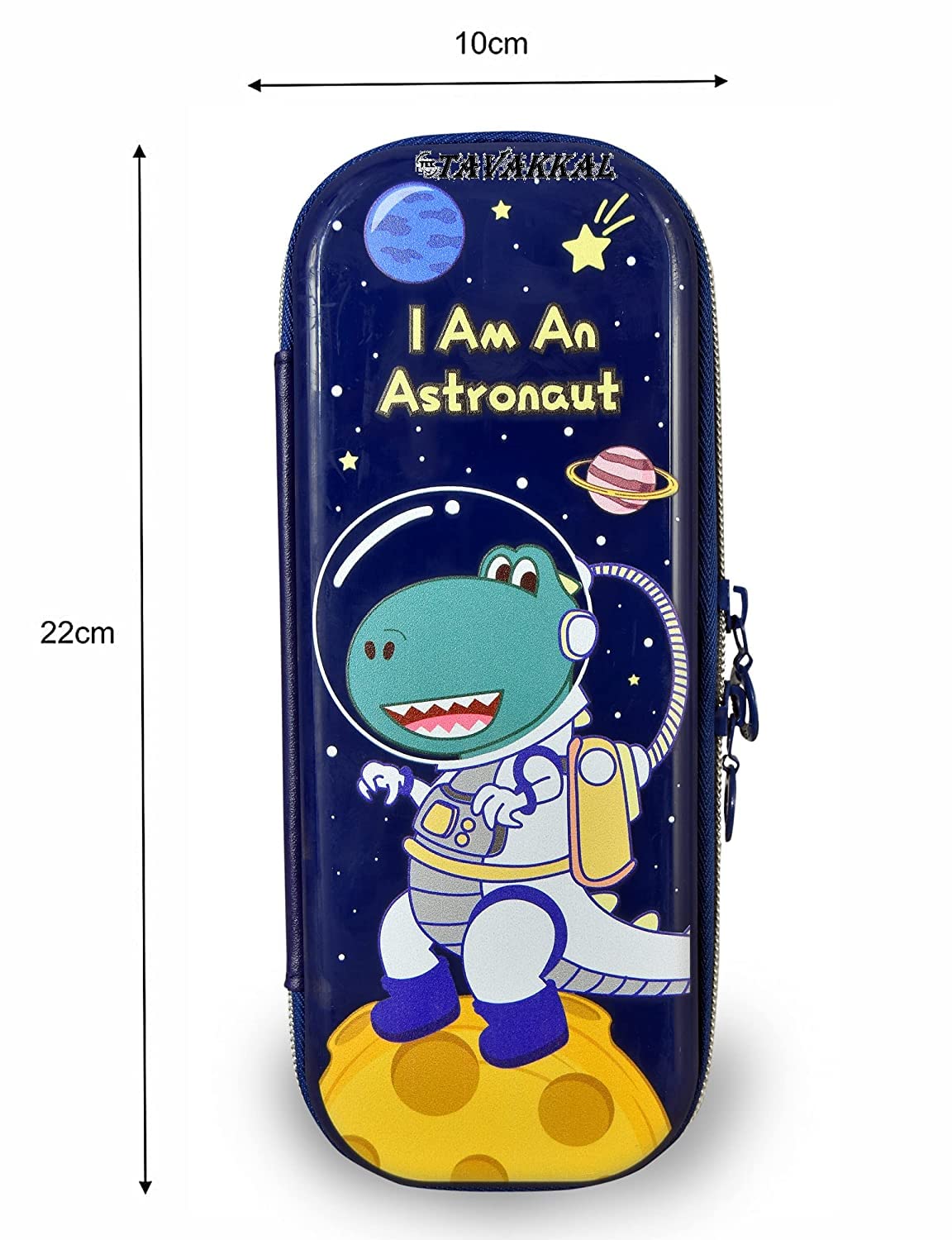 SkyShopy orld EVA 3D Cover Large Capacity Pencil Case Compass with Compartments, School Supply Organizer for Students, Stationery Box, Cosmetic Zip Pouch