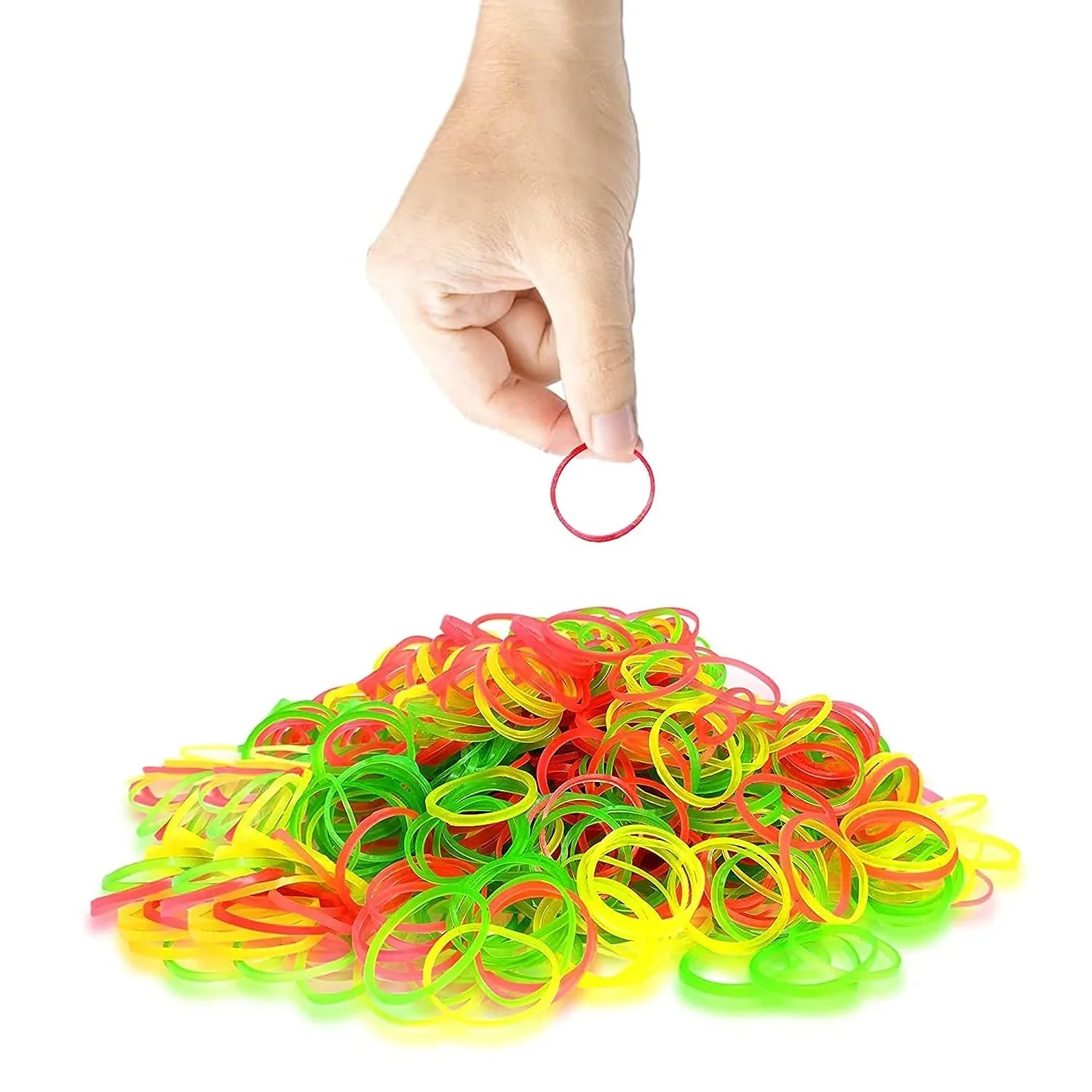 RUBBER BAND FOR OFFICE/HOME AND KITCHEN ACCESSORIES ITEM PRODUCTS, ELASTIC RUBBER BANDS, FLEXIBLE REUSABLE NYLON ELASTIC UNBREAKABLE, FOR STATIONERY, SCHOOL MULTICOLOR (3 Inch | 100 Gm / 50 Gm )