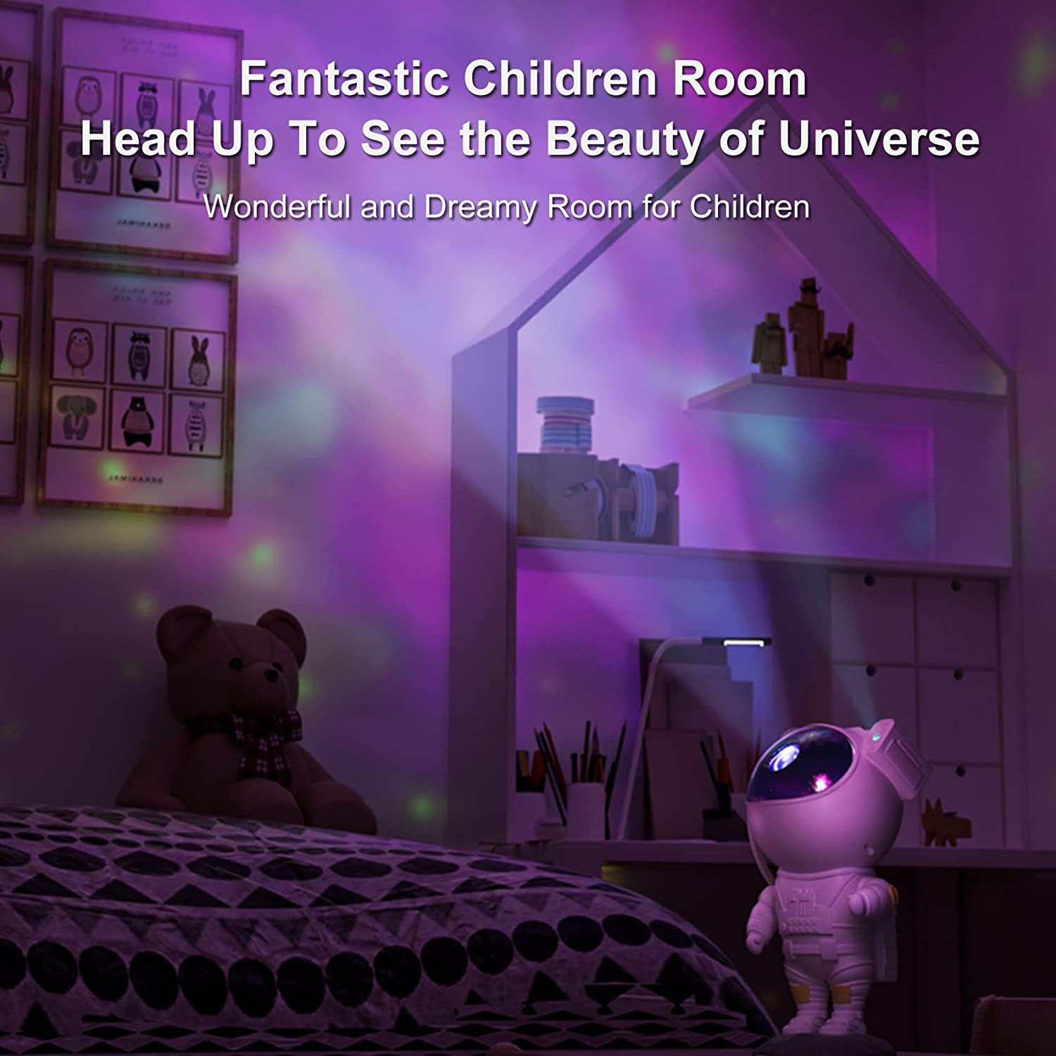 Robot Sky Space Stars Light Astronaut Galaxy Projector, Night lamp, Bedroom, Kids, galaxio,glaxy Projector,Remote Control for Adults, raksha bandhan Gift