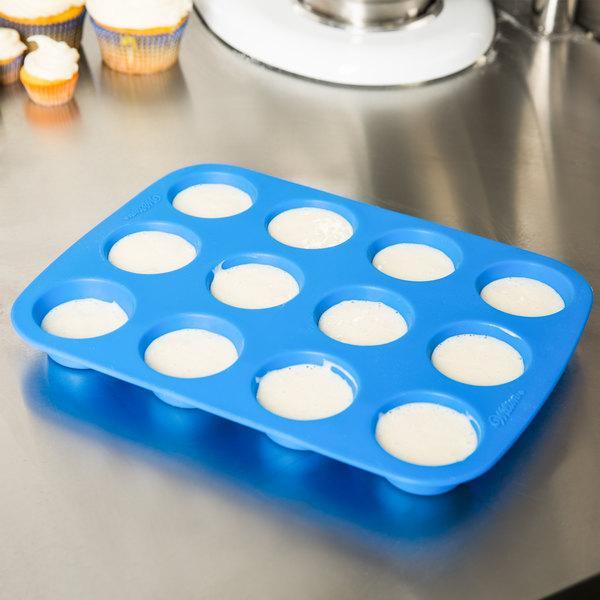 3316 Silicone Cupcake Muffin Mould Microwave Safe Nonstick 12 Cups Muffin Pan Chocolate Baking Tray for House and Bakery  25.6x19.1 inch (Multicolor) - SkyShopy