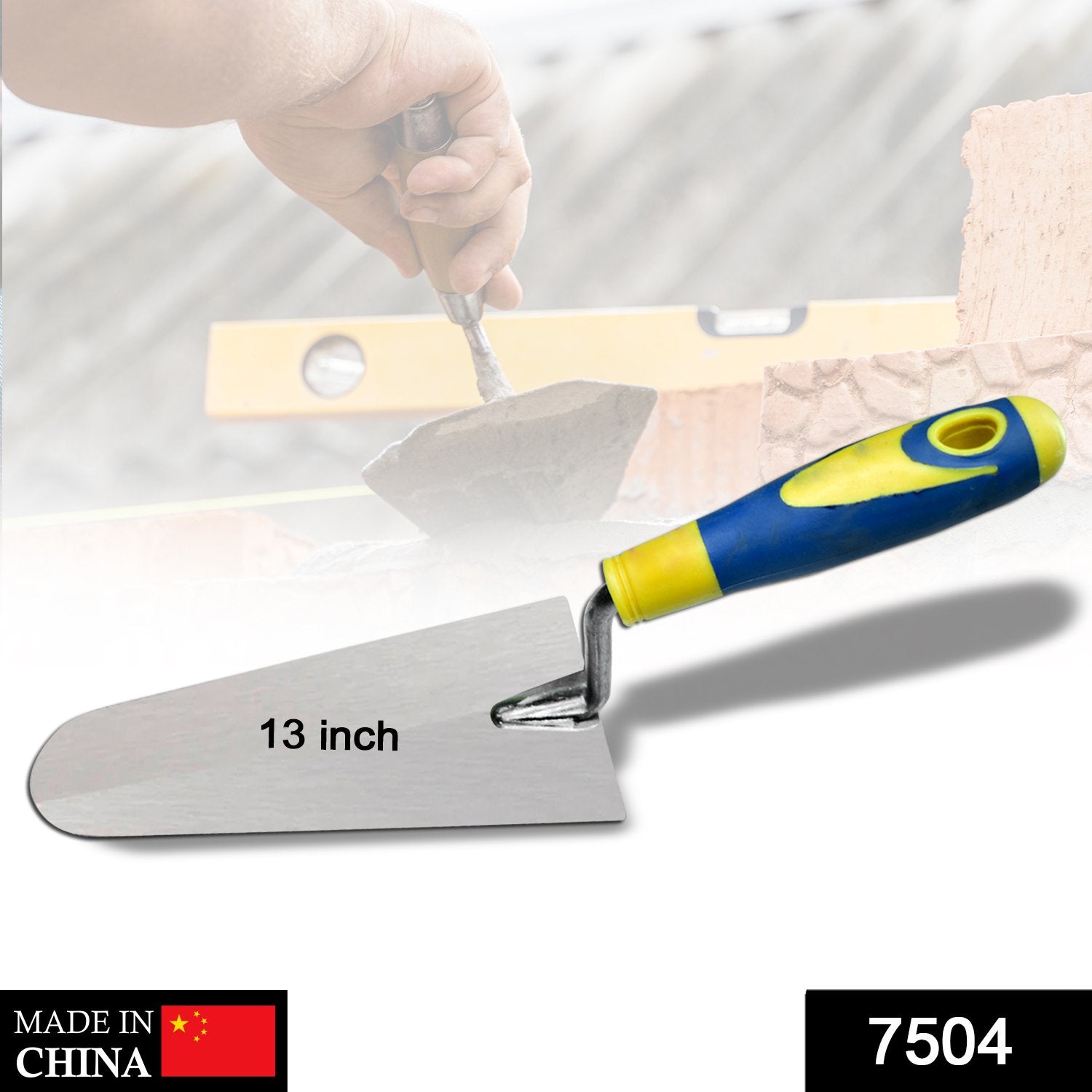 7504 Round Professional Render Plastering Trowel, Smooth Trowel 13 Inch