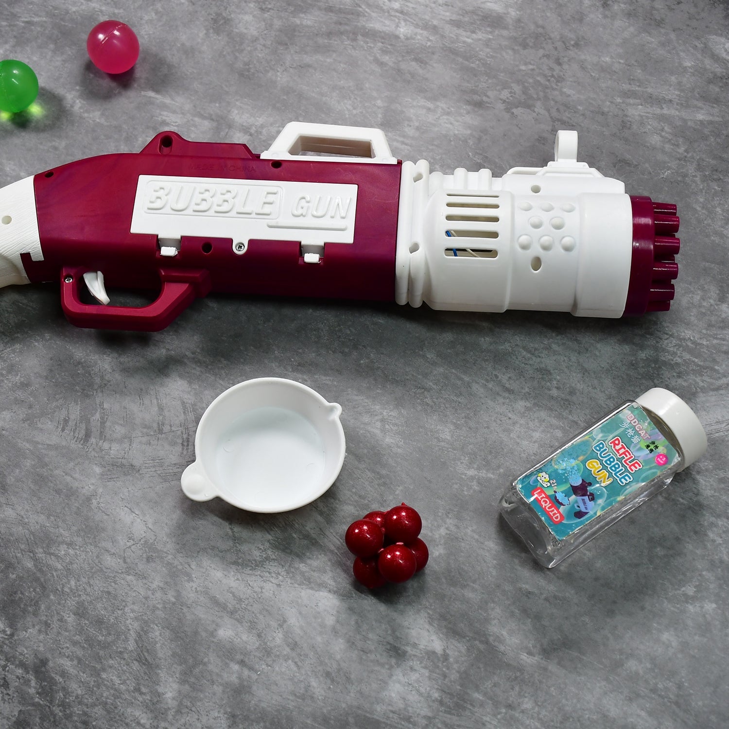 8099 20-Hole Bubble Machine Gun Rocket Bubble Launcher for Kids. DeoDap