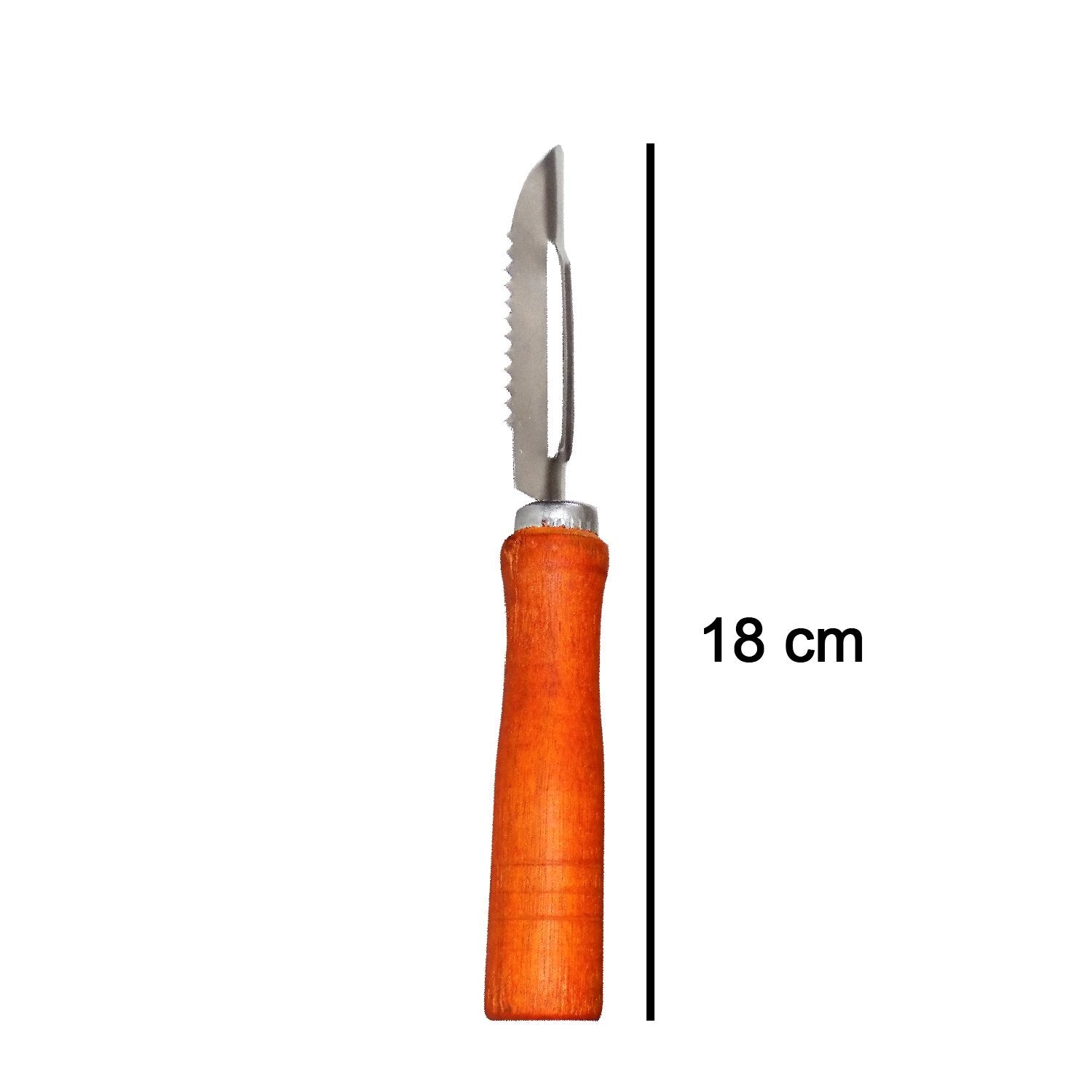 2455 Wooden Handle and Stainless Steel Vegetable Peeler - SkyShopy