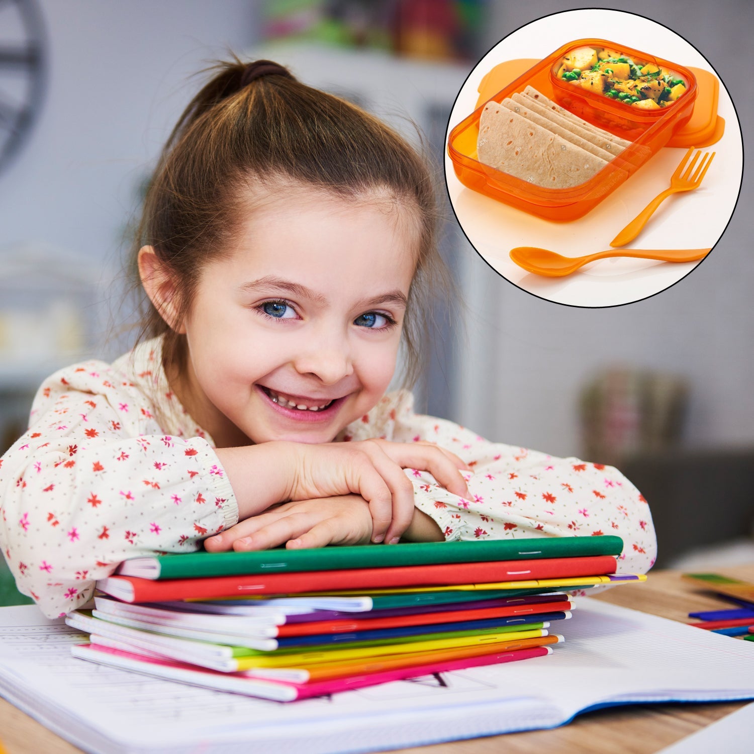 2879 Seal Rectangular 2 Containers Lunch Box DeoDap