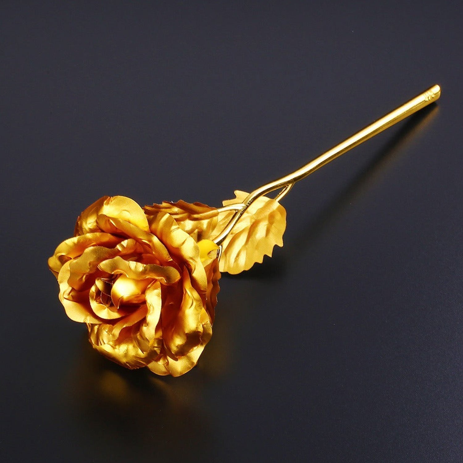 0879 B Golden Rose used in all kinds of places like household, offices, cafe's, etc. for decorating and to look good purposes and all. DeoDap