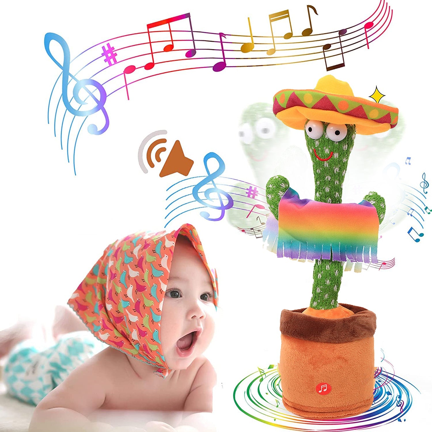 8047 Dancing Cactus Talking Toy, Chargeable Toy DeoDap