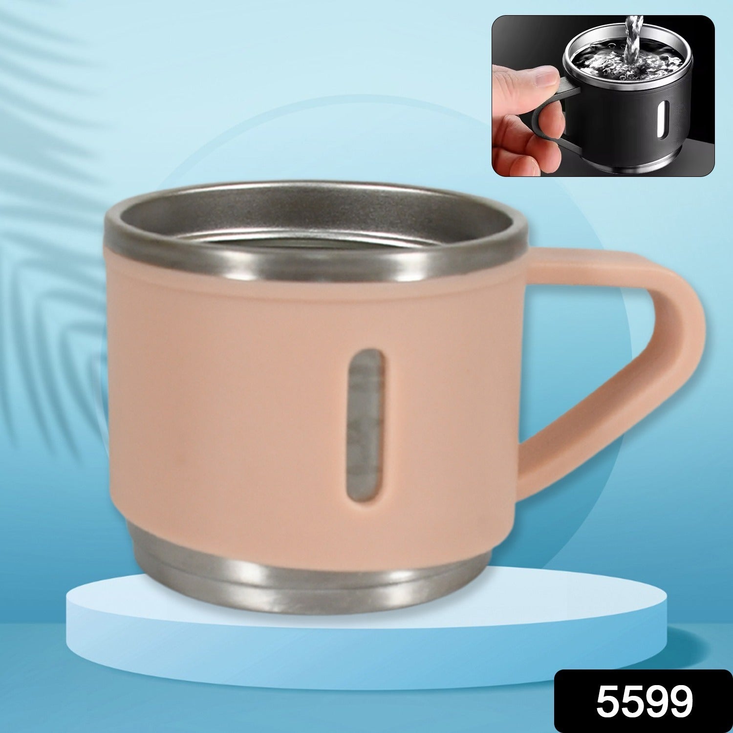 Stainless Steel Vacuum Coffee / Tea Cup, Tea Mug Hot Insulated Double Wall Stainless Steel, Coffee, and Milk Cup with Handle Easy To Carry: Coffee Cup (1 Pc / 3 pc / 6 pc)
