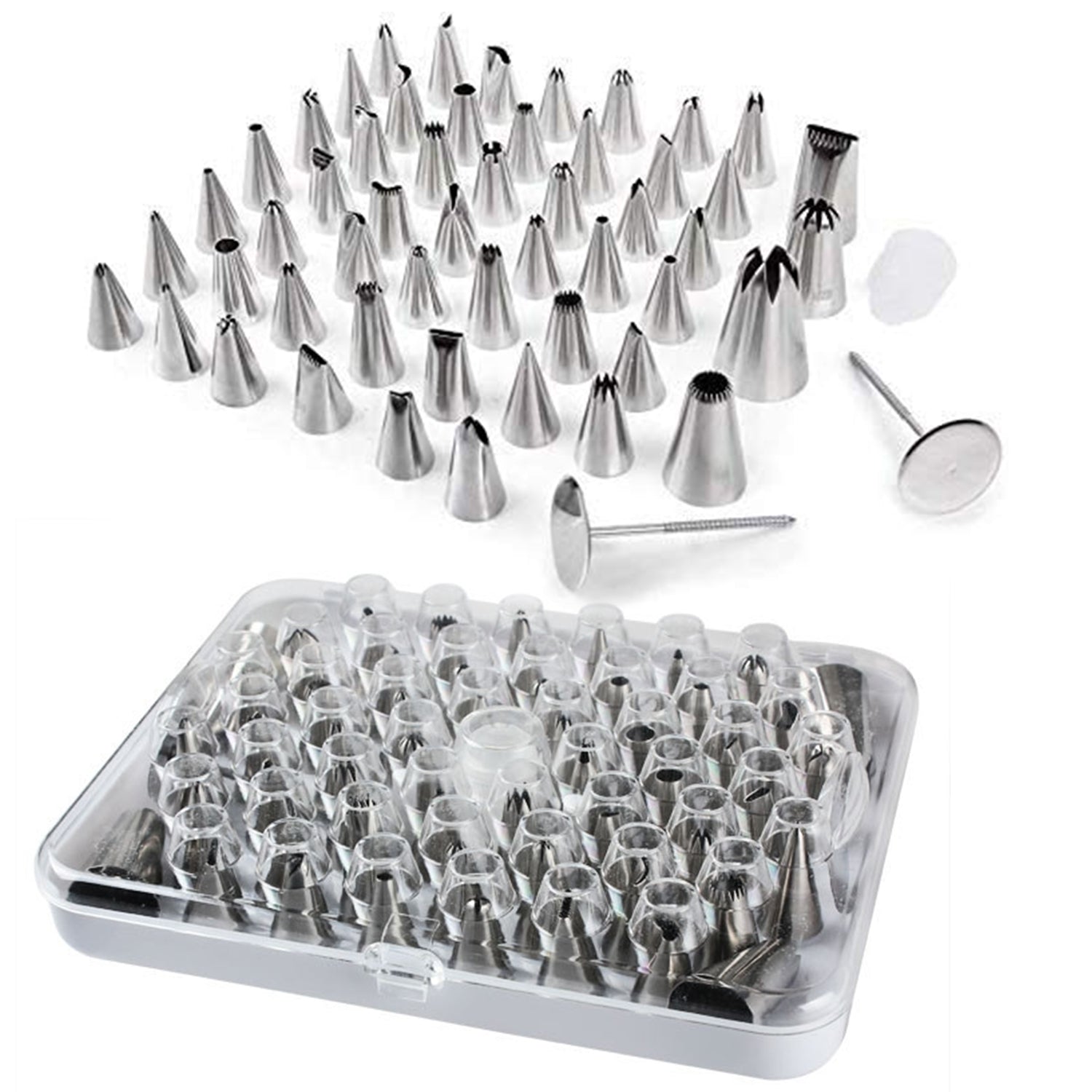 4722 Cake Nozzle Set and Cake Nozzle Tool Used for Making Cake and Pastry Decorations. DeoDap