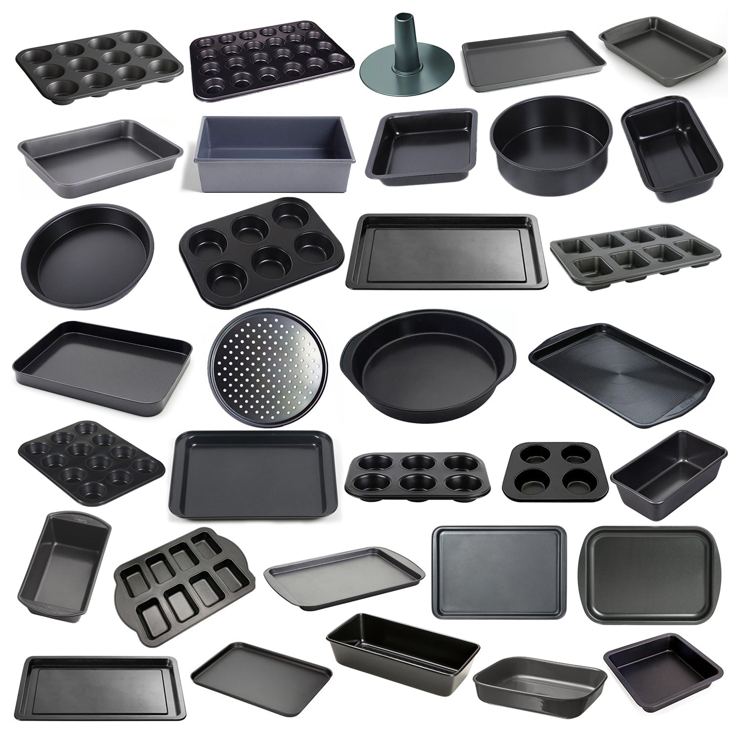 7055 Non-Stick and Microwave Safe Bakeware Set (Pack of 50Pcs)