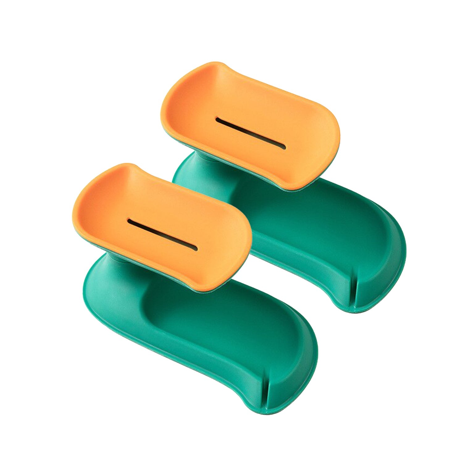 4858 Double Drain Soap Box Nordic Style Portable Plastic Soap Case/Soap Dish DeoDap