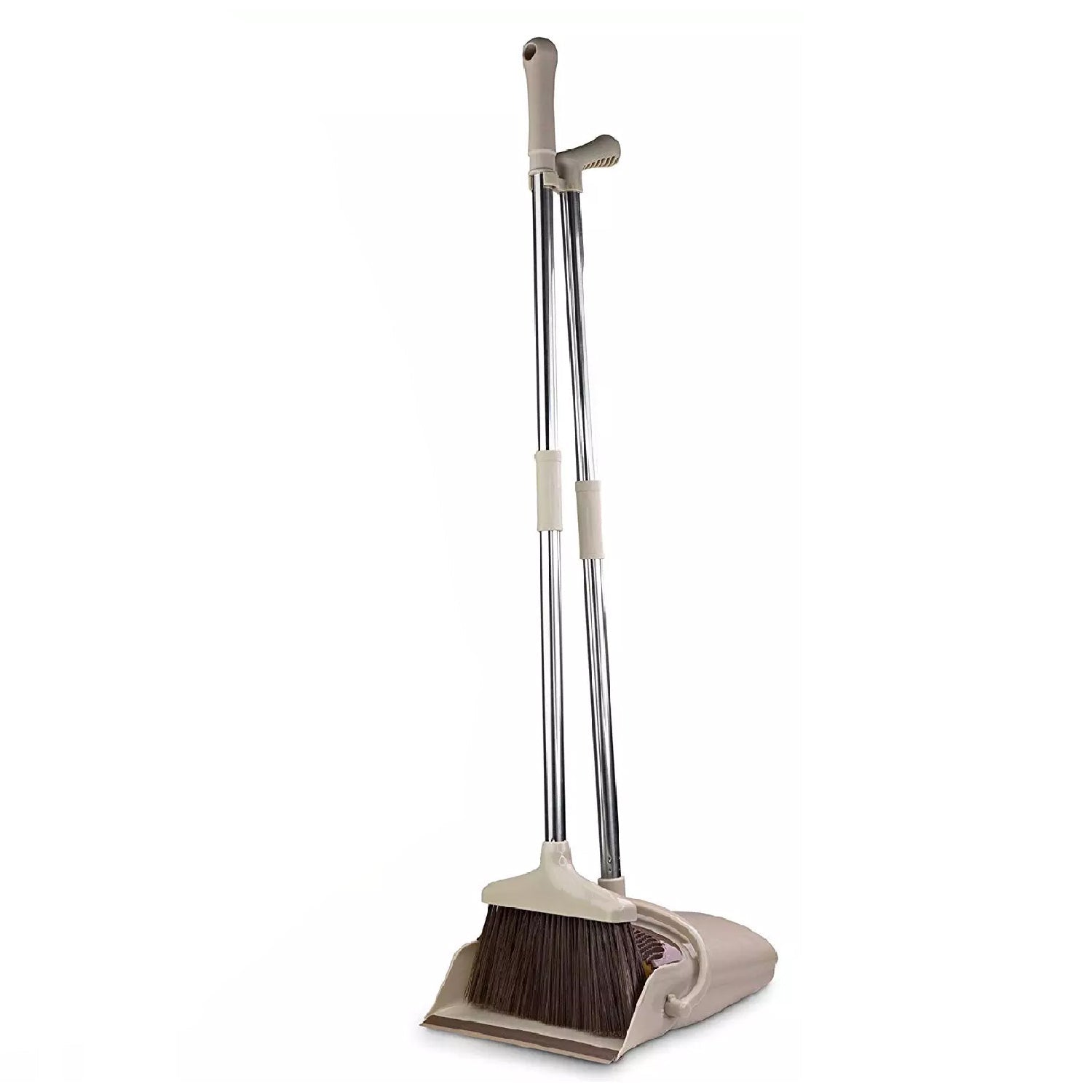 4916 Handle Dustpan and Brush for Sweeping & Cleaning Dust Pan and Broom Handled DeoDap