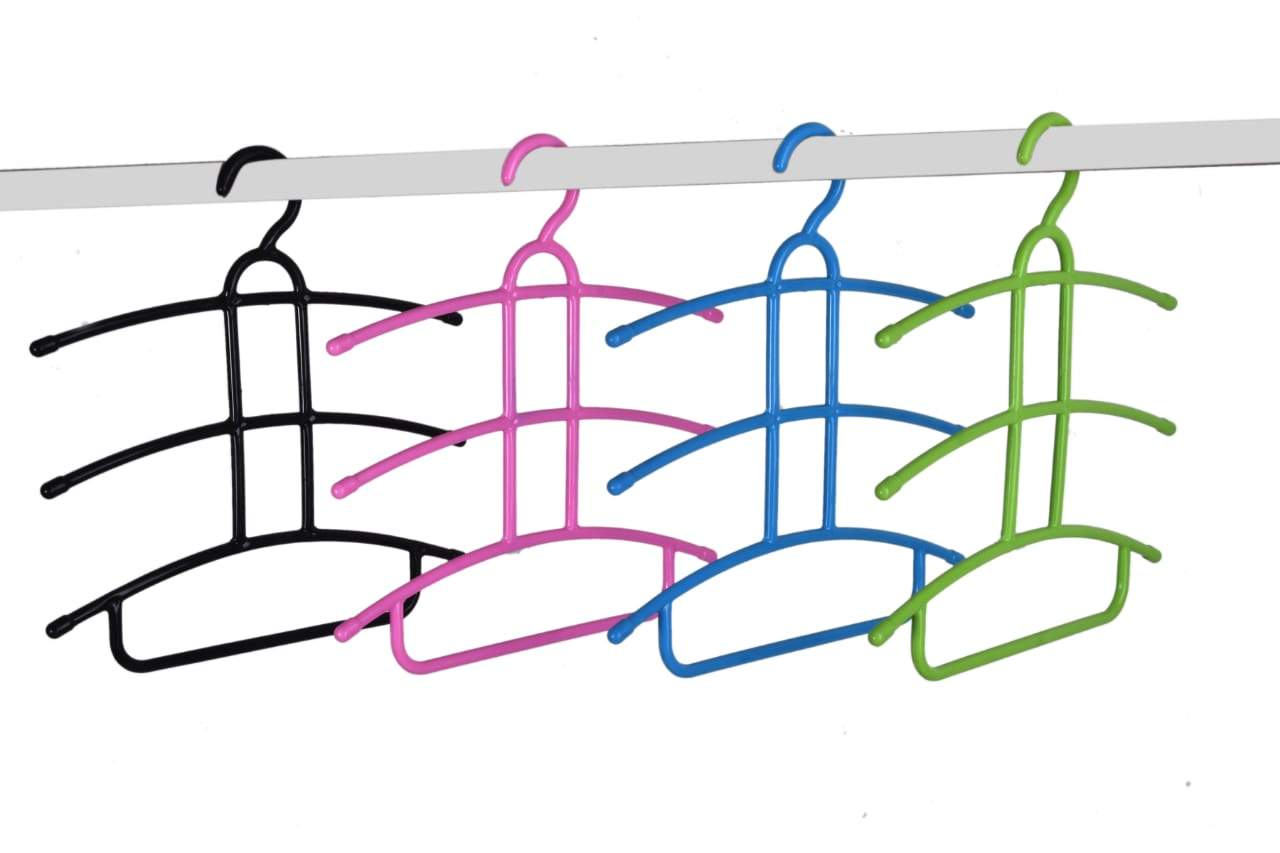 1273 Multi-Layer Fish Bone Shape Clothing Storage Hanger/Drying Rack - SkyShopy