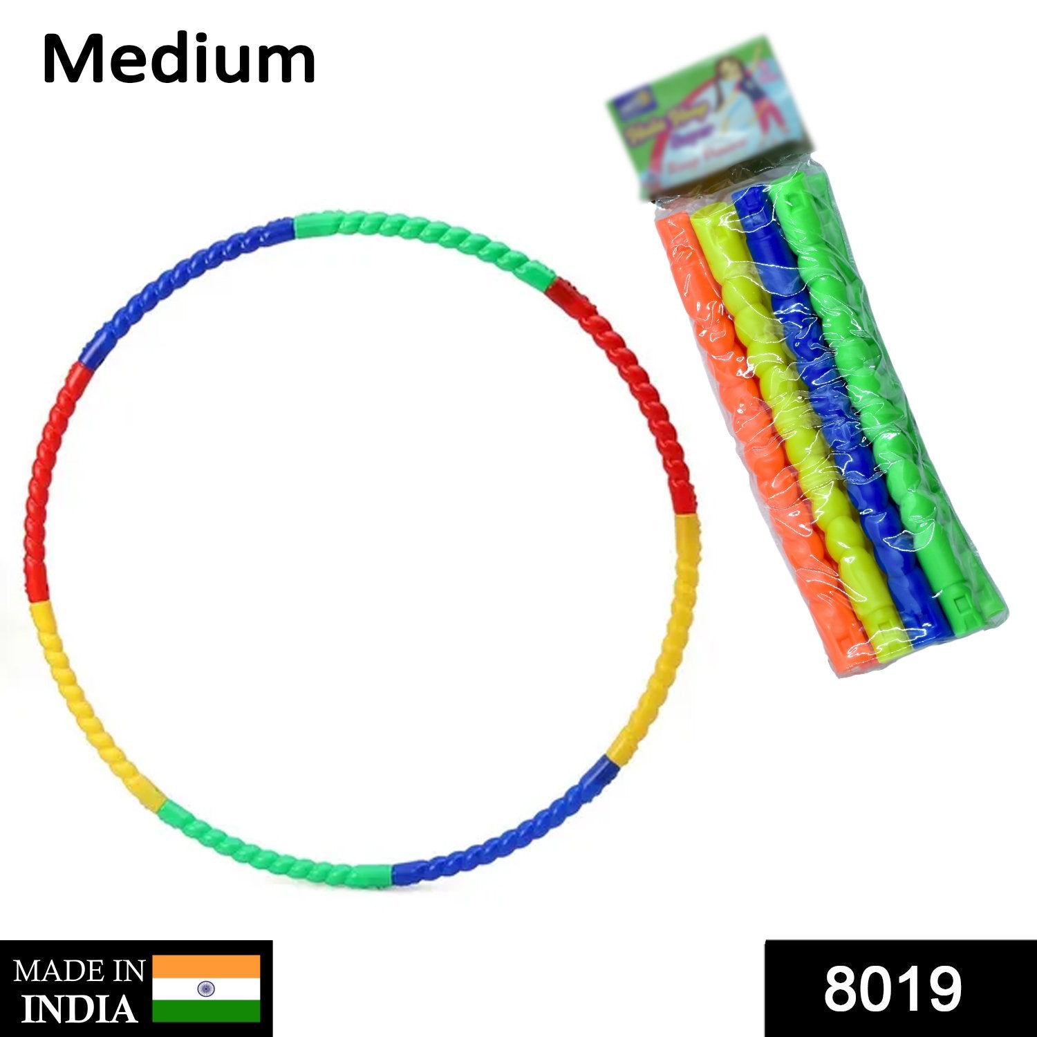 8019 Hoops Hula Interlocking Exercise Ring for Fitness with Dia Meter Boys Girls and Adults