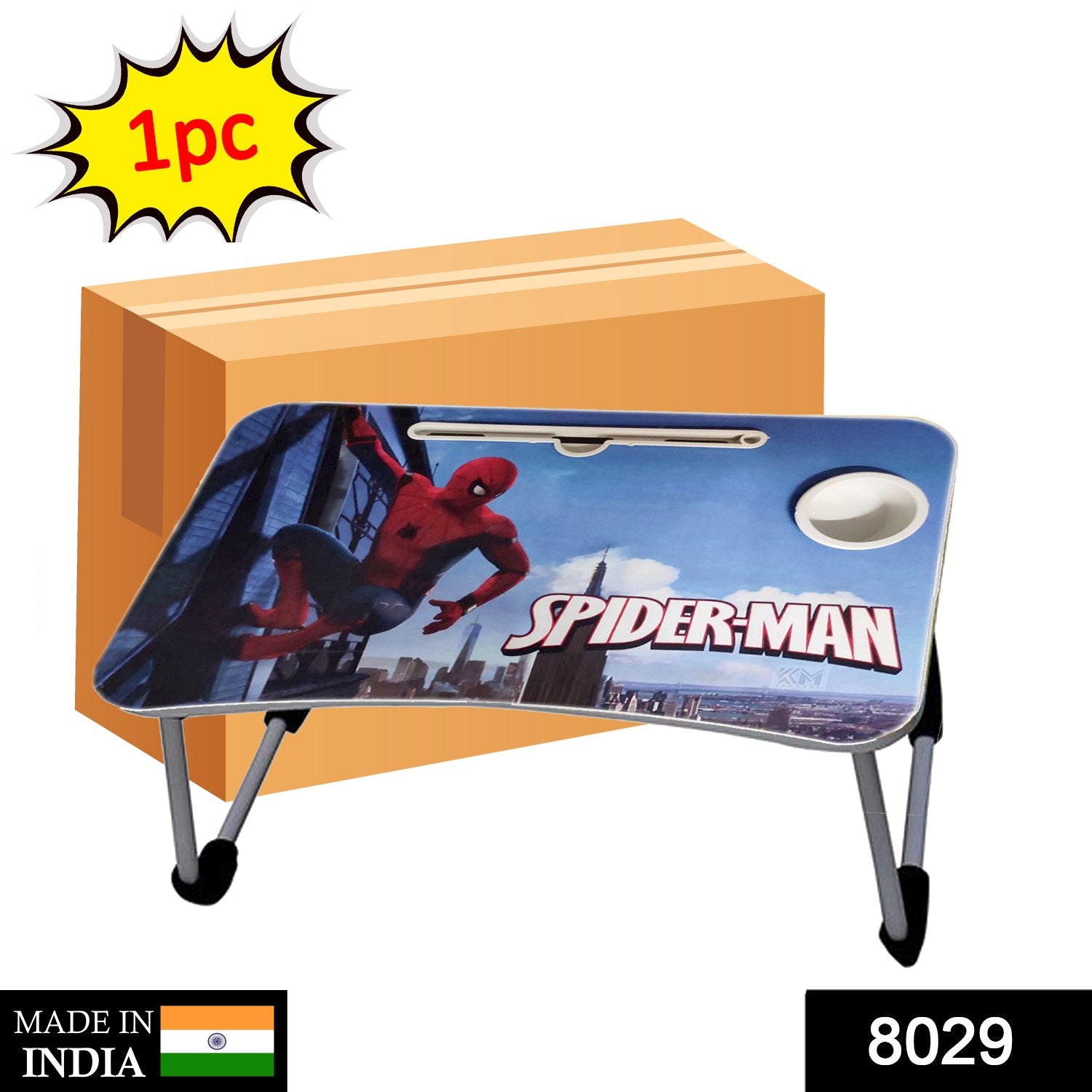 8029 SpiderMan Design Foldable Laptop Table For Study