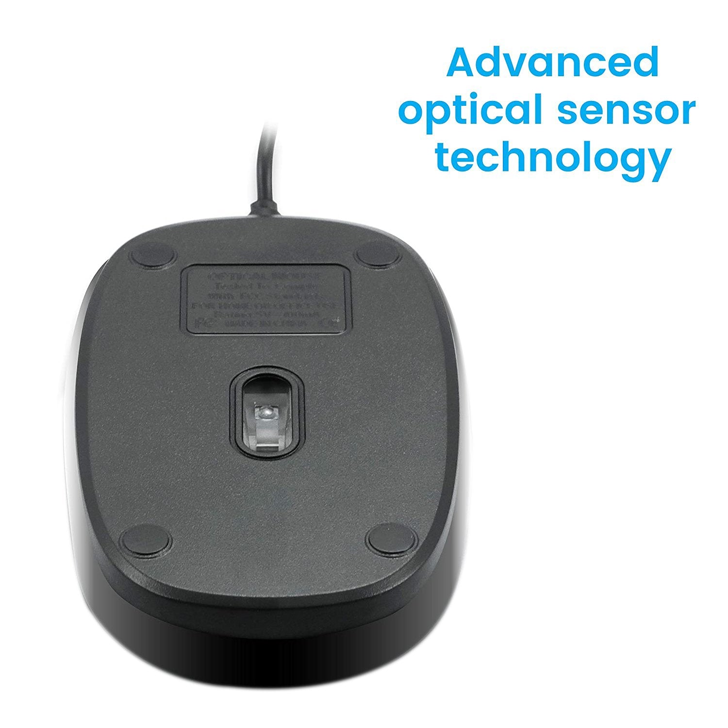 1423 Wired Mouse for Laptop and Desktop Computer PC With Faster Response Time (Silver) - SkyShopy