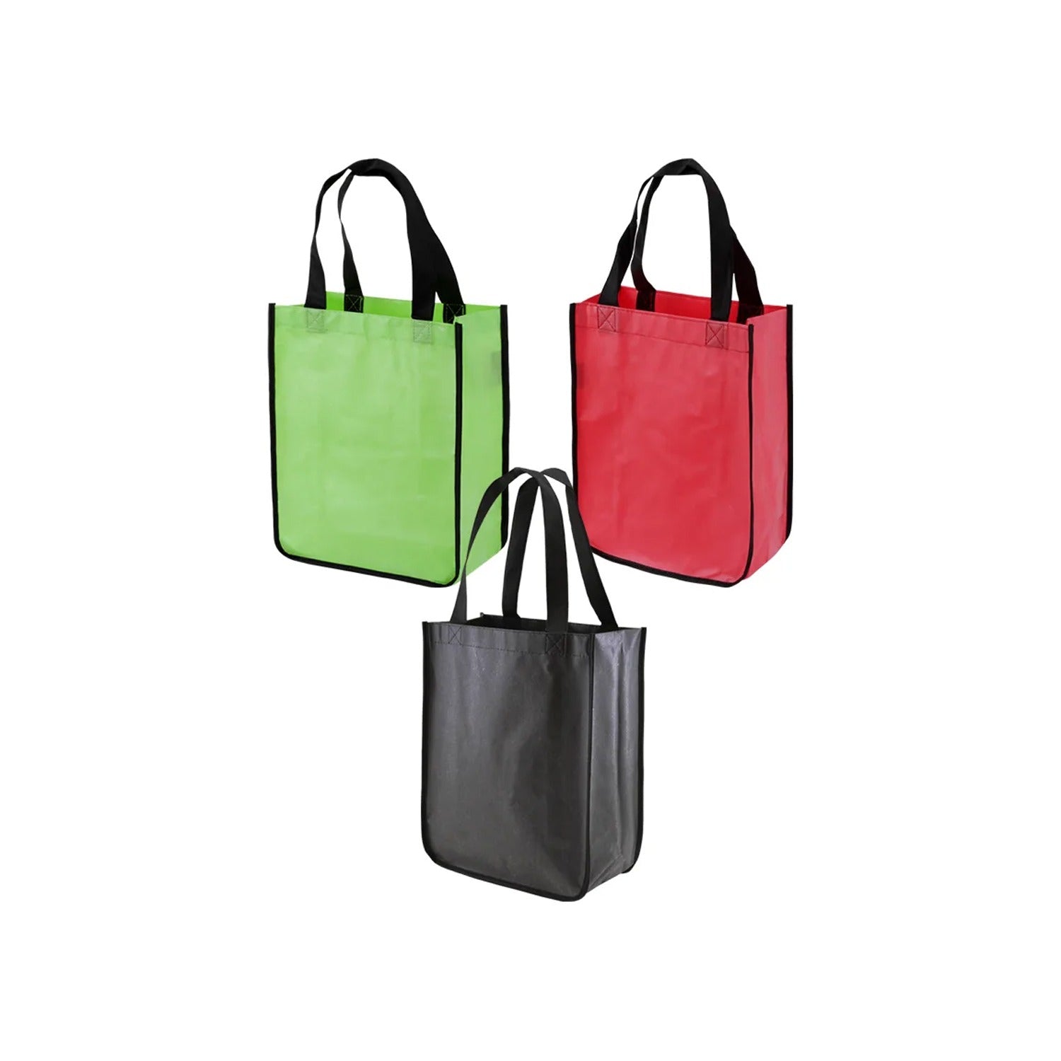 7733 Reusable Small Size Grocery Bag Shopping Bag with Handle, Non-Woven Gift Bag Goodies Bag Carry Bag for Wedding Return Gifts