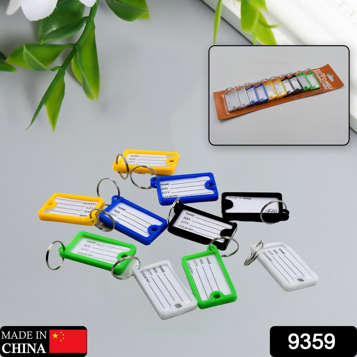 Custom plastic key on sale tags