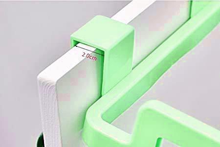 1168 Kitchen Plastic Garbage Bag Rack Holder ( Green Color ) - SkyShopy