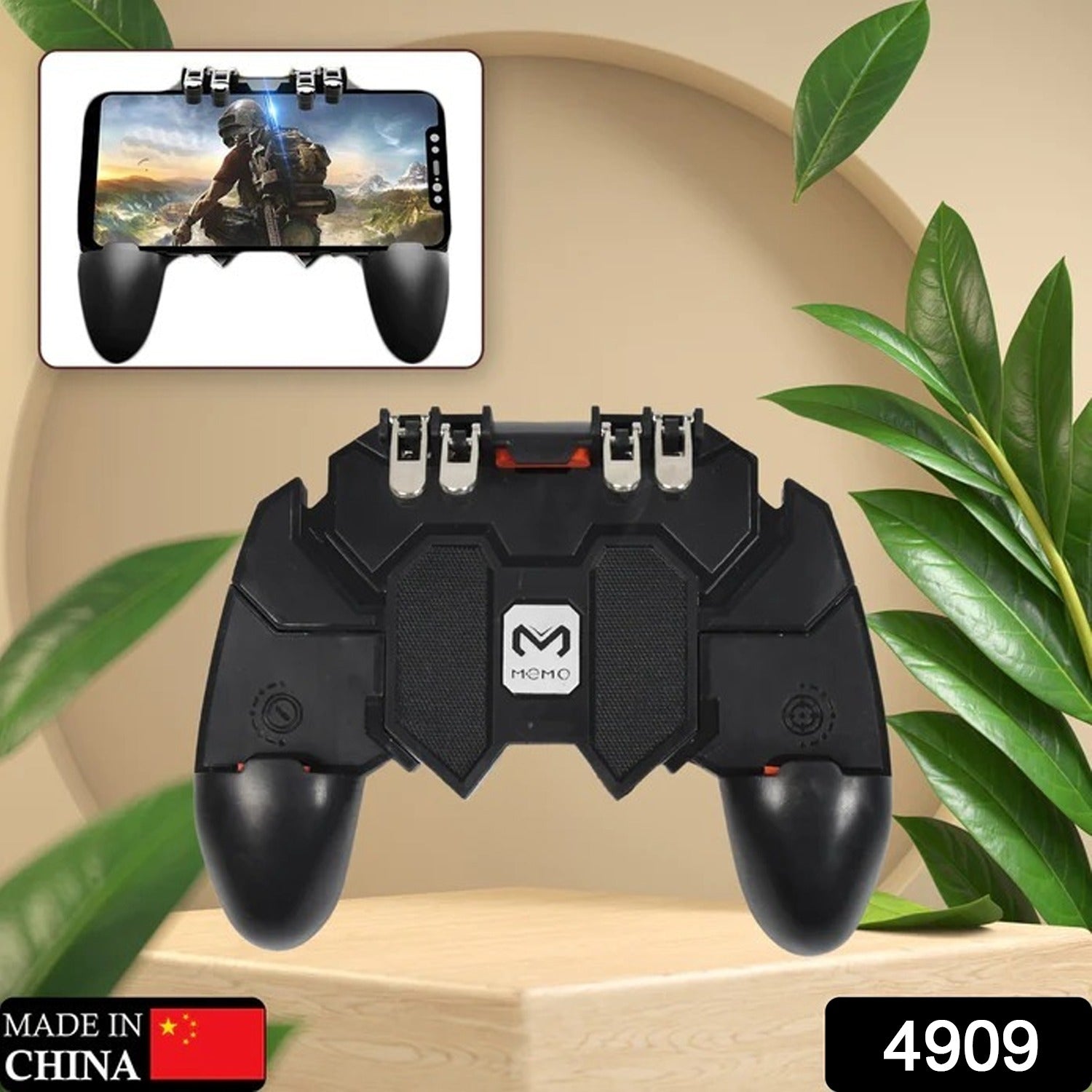 4909 Portable Mobile Game Pad Controller with 4 Triggers For All Games Use of Survival Mobile Controller DeoDap