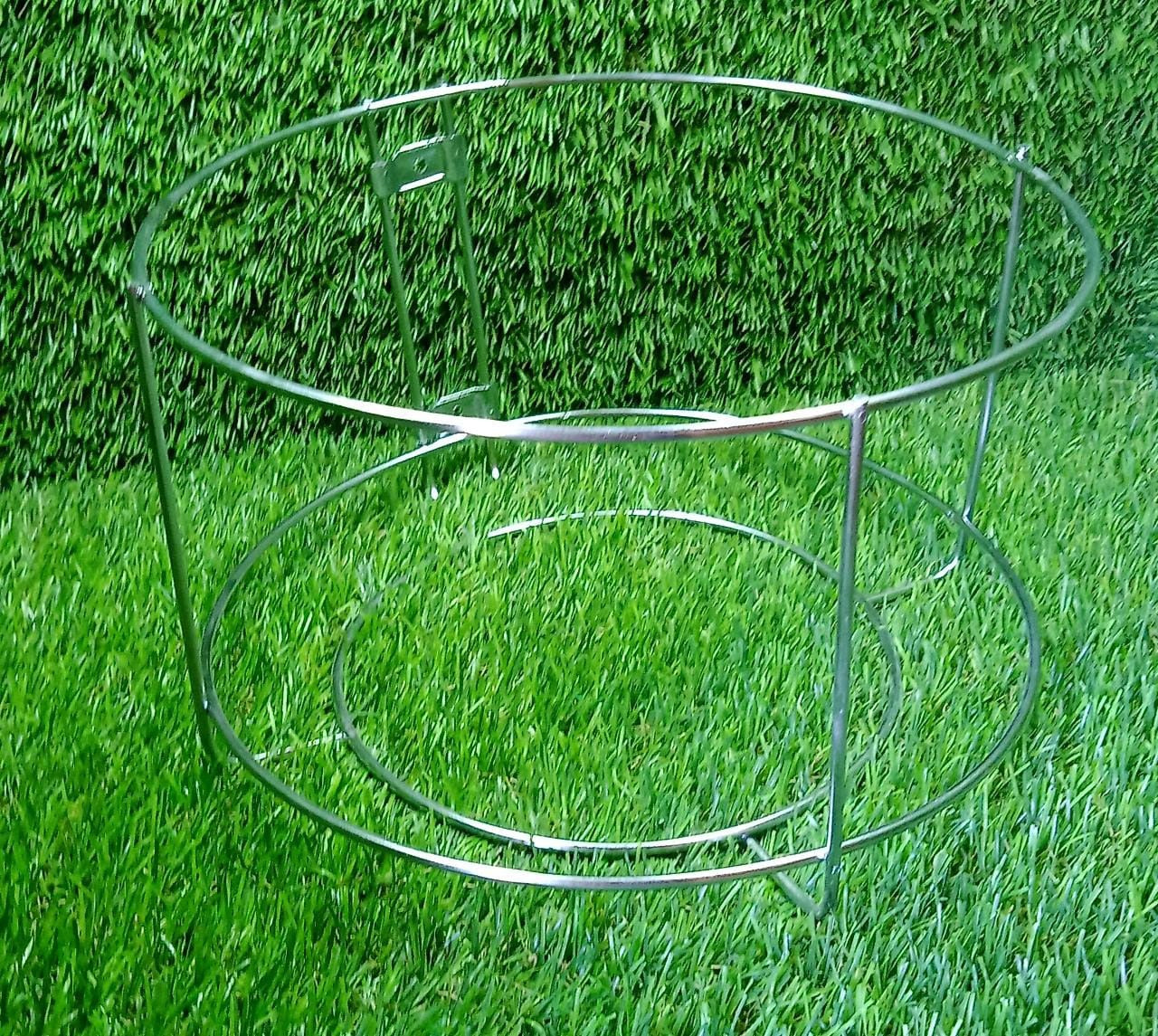 2791 Stainless steel Dustbin Stand For Holding Dustbin Easily Without Any Problem. DeoDap