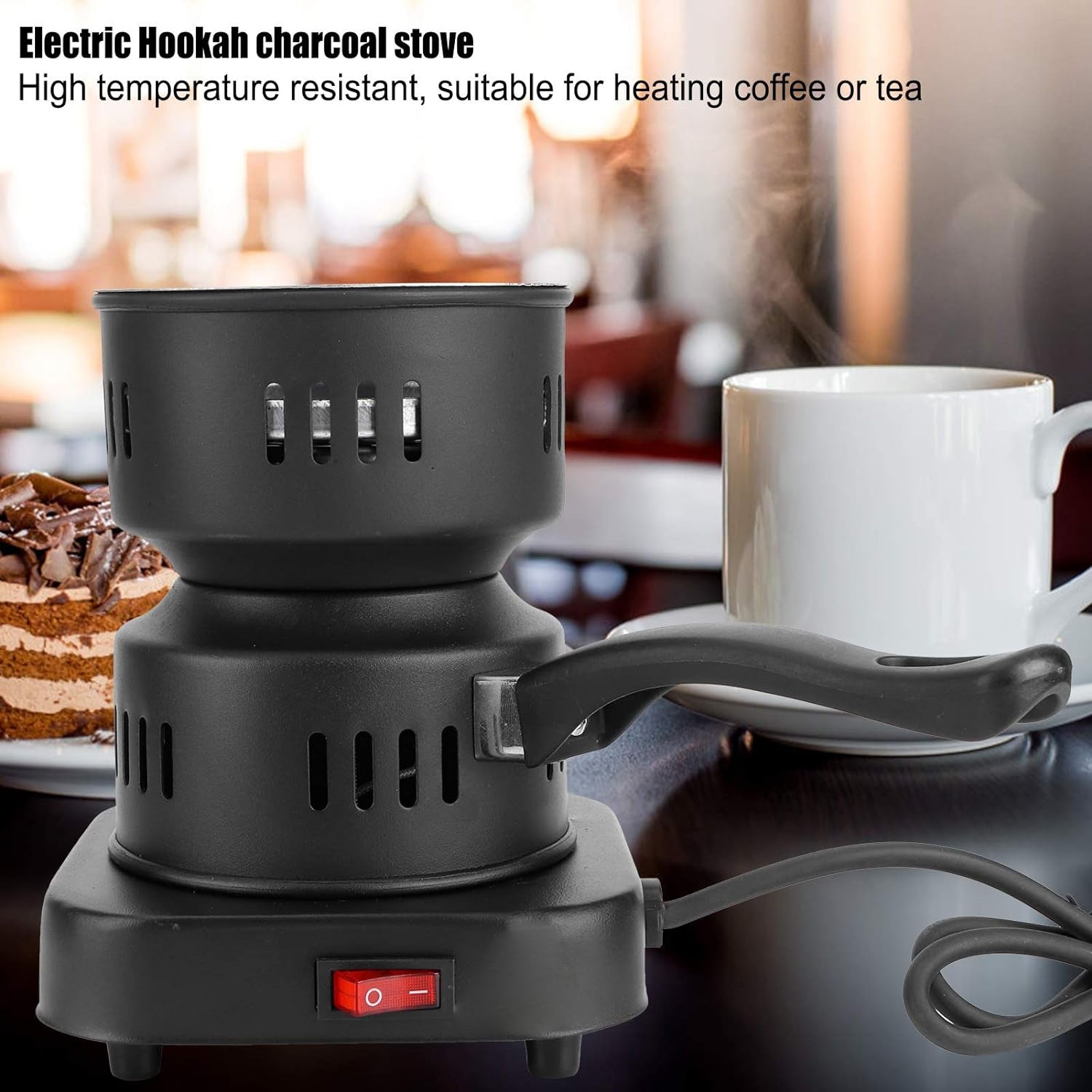 5815 Heating Stove, Tubular Heating Stove Hot Plate Stove,  Heat‑Resistant Coating for Home, Camping Cooking, Mini Electric Tea Coffee Heater