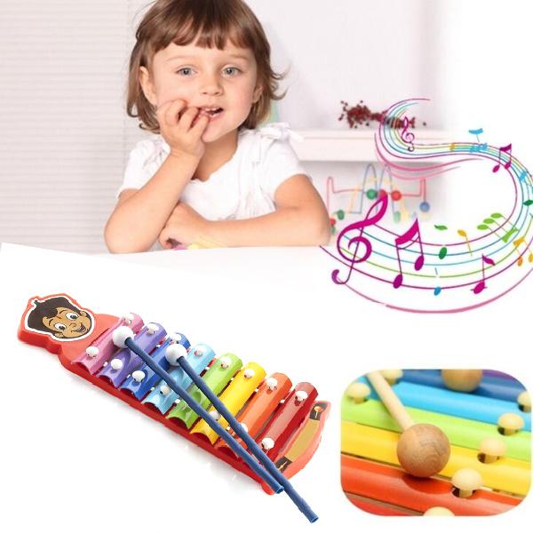 4616 Xylophone for Kids Wooden Xylophone Toy with Child Safe Mallets - SkyShopy