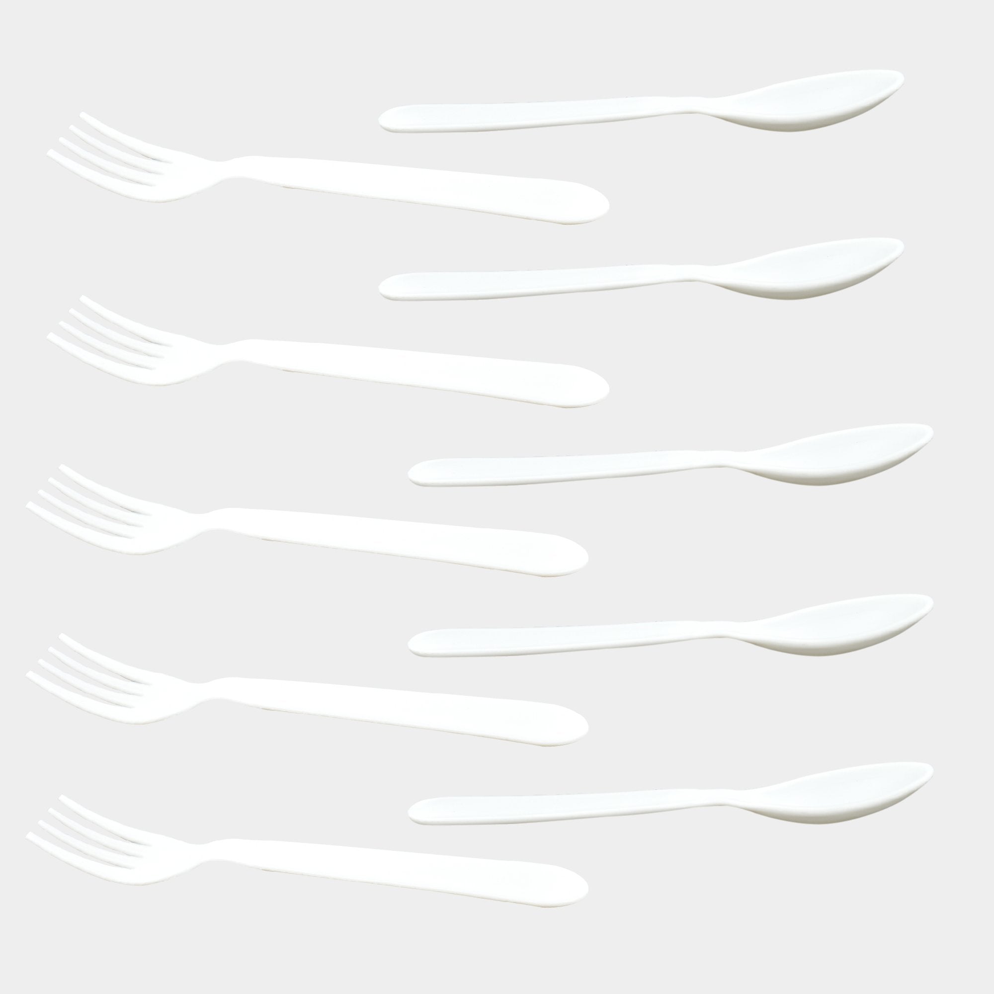 2422 Dinnerware Cutlery Premium Plastic Spoon And Fork Set - 10 pcs - SkyShopy