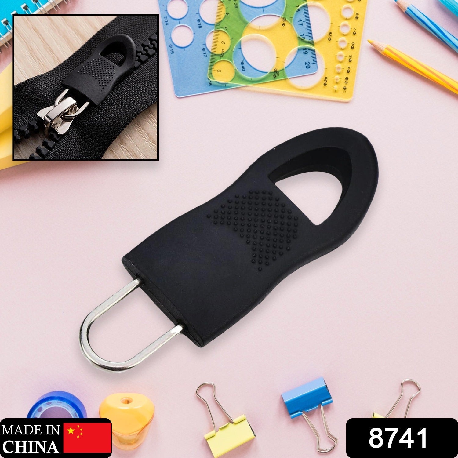 Zipper Pull Tab Zipper Tags Cord Pulls Zipper Extension Zip Fixer for Luggage Suitcase Backpack Jacket Bags Style Metal Zipper Head Zip Fixer Tags Handbag Backpack Plastic (1 Pc / 10 Pc)