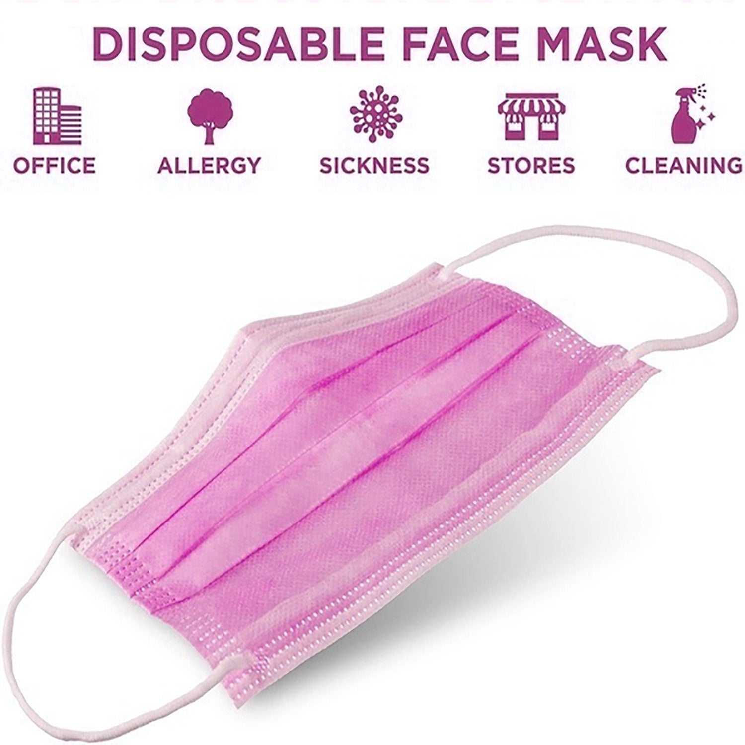 7219 Anti Pollution/Virus Face Pink Mask
