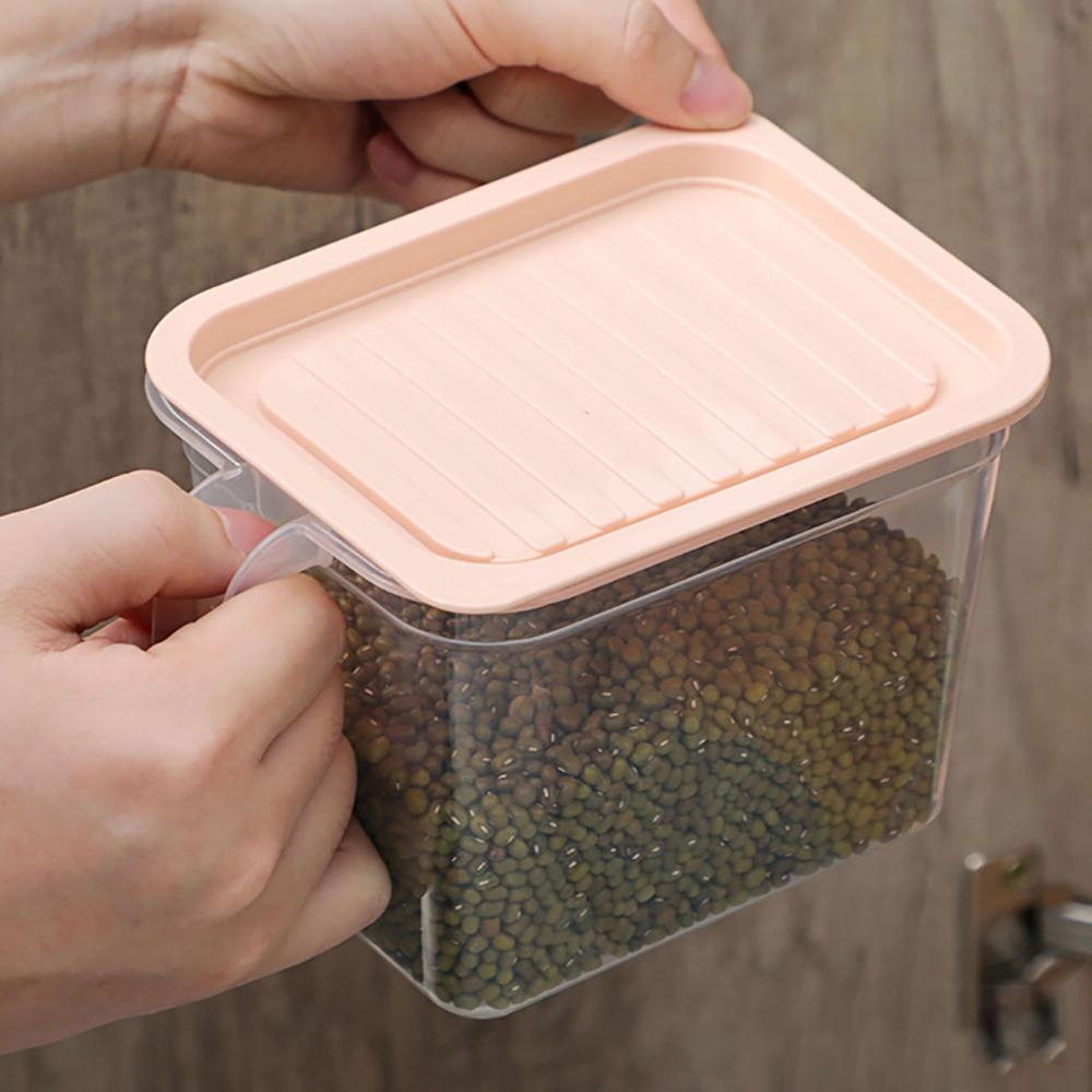 2453 Air Tight Unbreakable Big Size 1100 ml Square Shape Kitchen Storage Container - SkyShopy