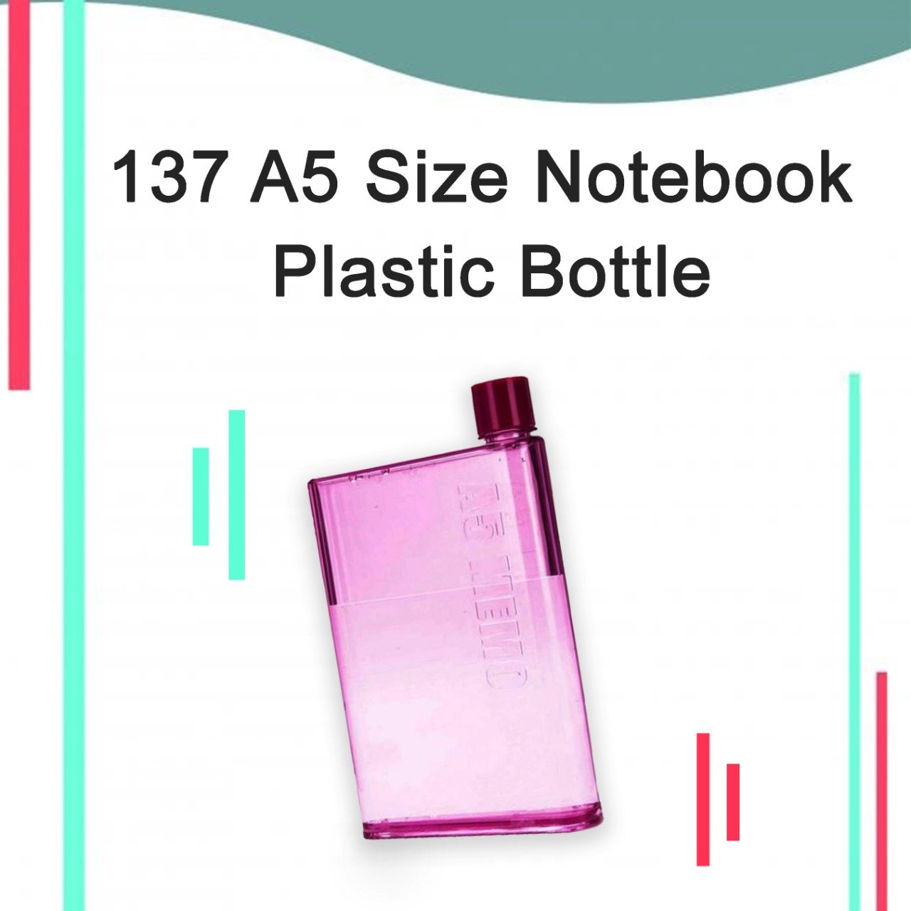 0137 A5 Size Notebook Plastic Bottle (Any color) - SkyShopy