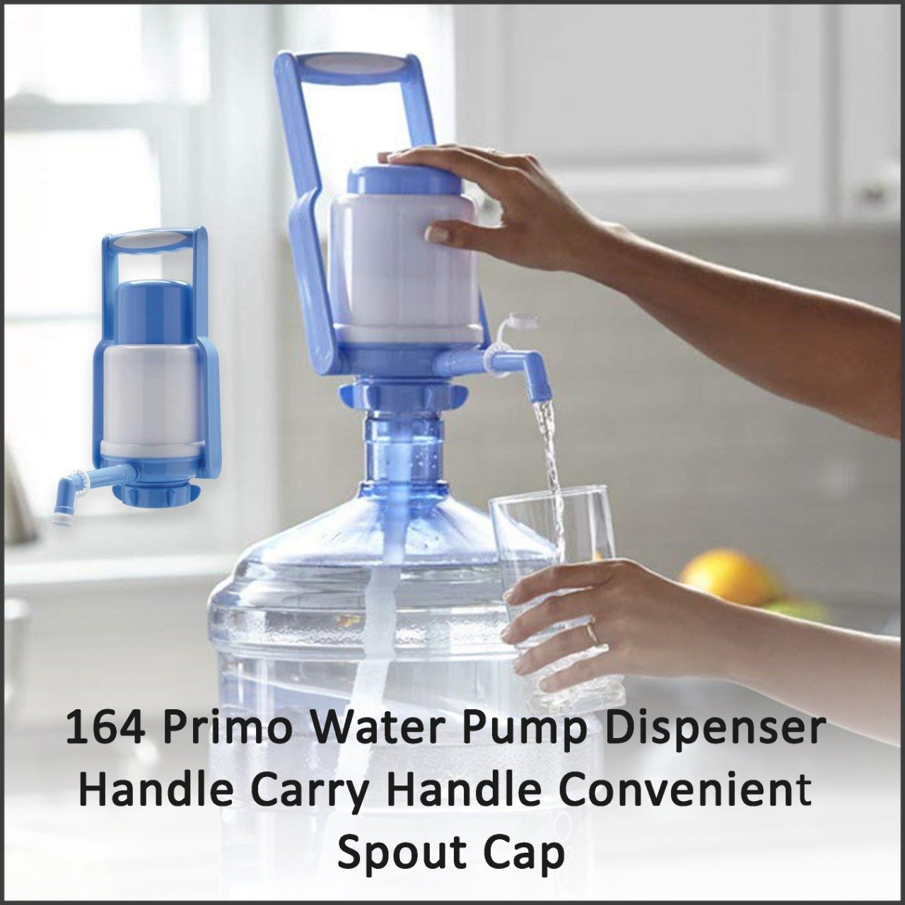 0164 Primo Water Pump Dispenser Handle Carry Handle Convenient Spout Cap - SkyShopy