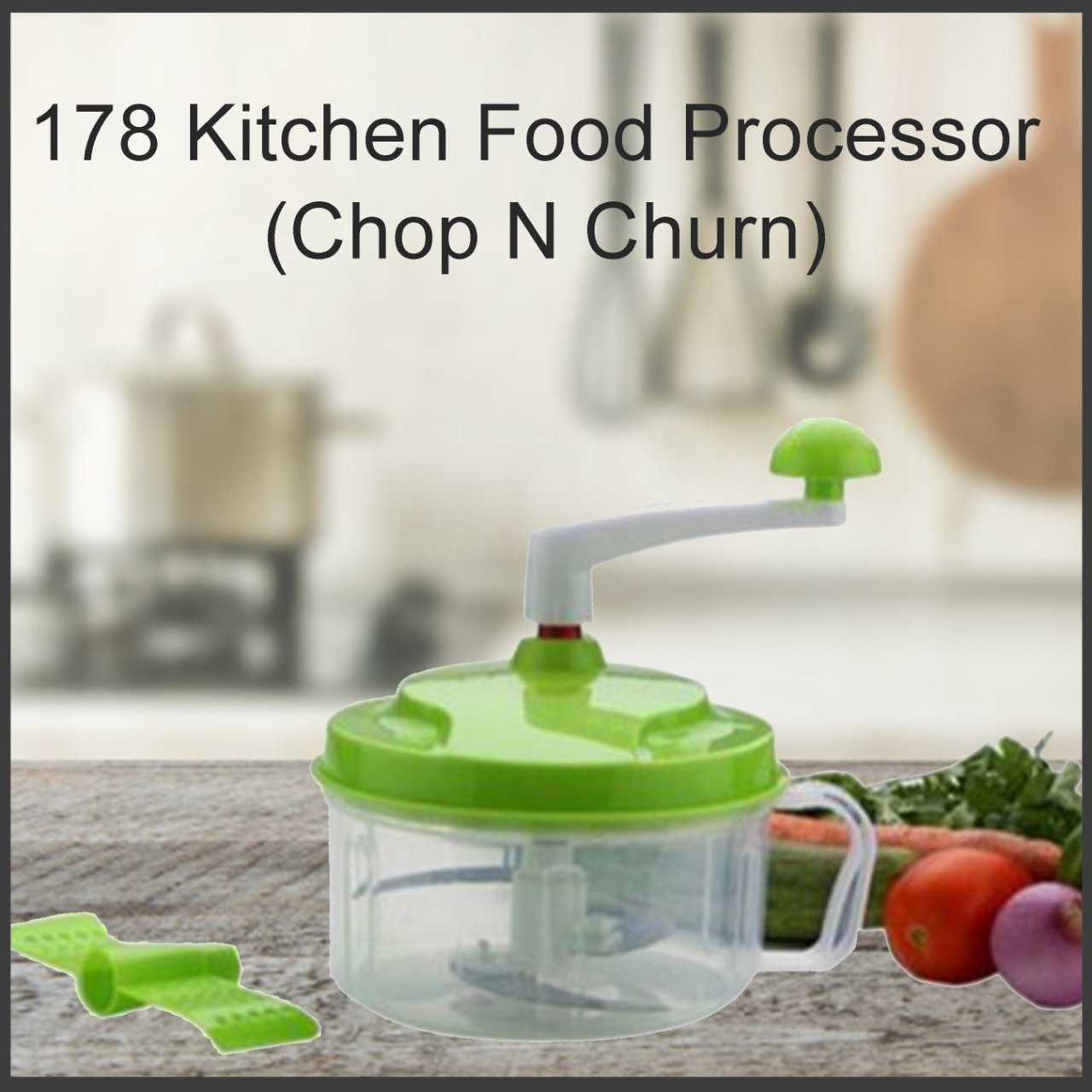 0178 Kitchen Food Processor (Chop N Churn) - SkyShopy