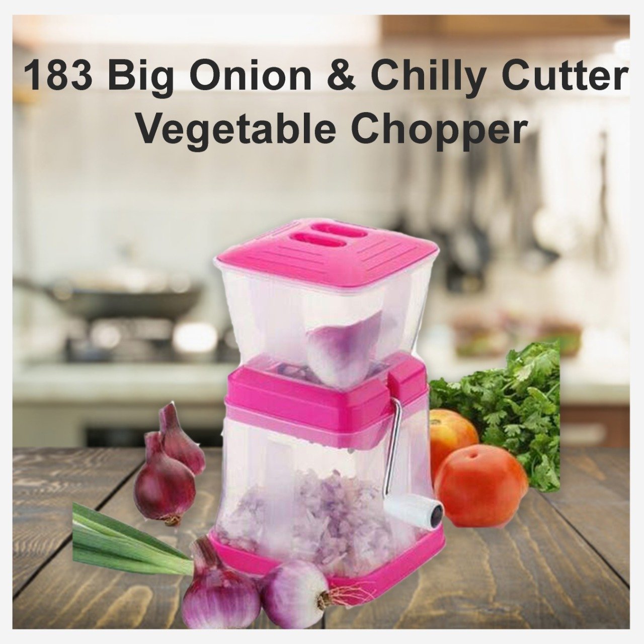 0183 _Big Onion & Chilly Cutter Vegetable Chopper (Multicolor) - SkyShopy