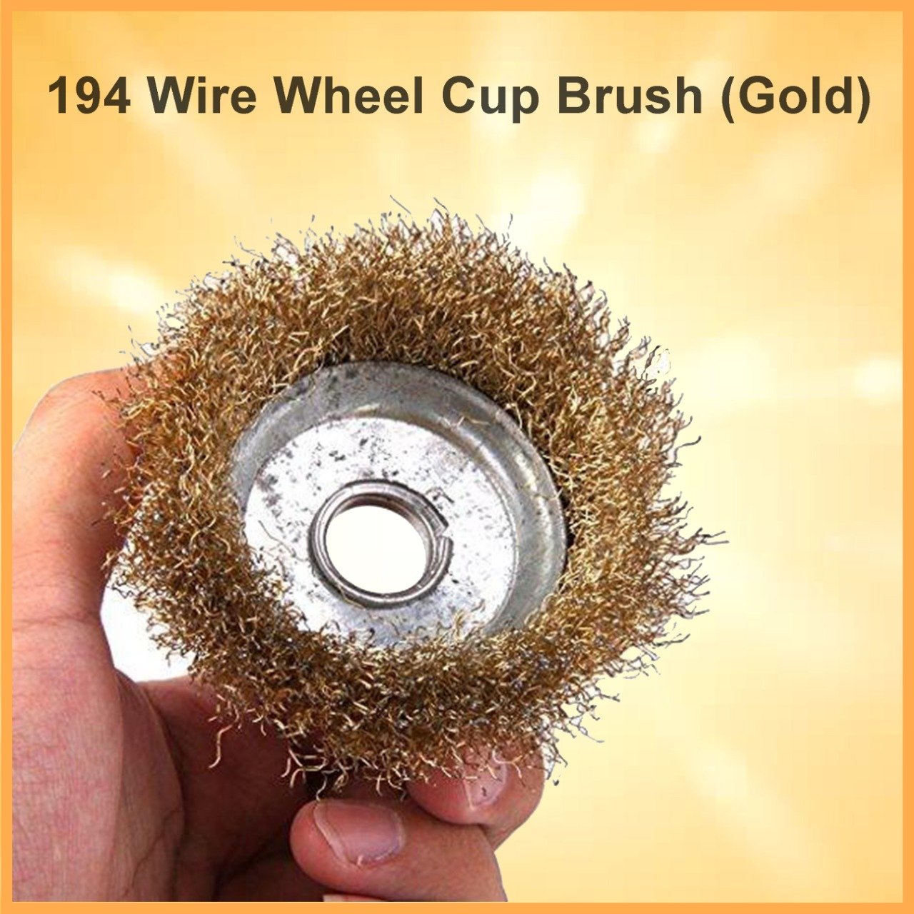 0194 Wire Wheel Cup Brush (Gold) - SkyShopy
