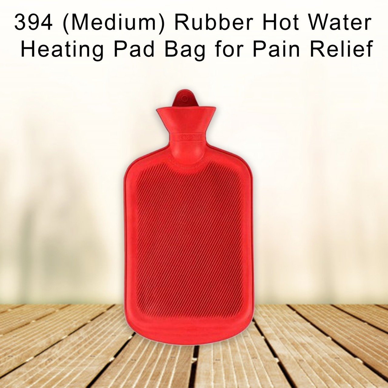 0394 (Medium) Rubber Hot Water Heating Pad Bag for Pain Relief (750 ML) - SkyShopy