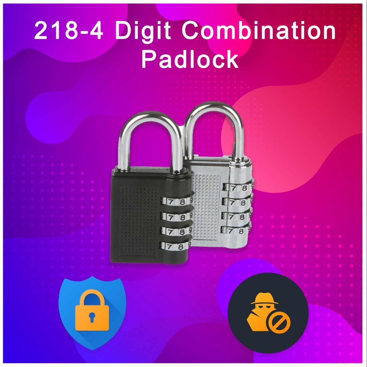0218 -4 Digit Combination Padlock - SkyShopy