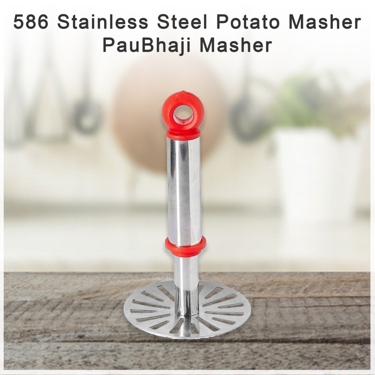 0586 Stainless Steel Potato Masher, PauBhaji Masher - SkyShopy