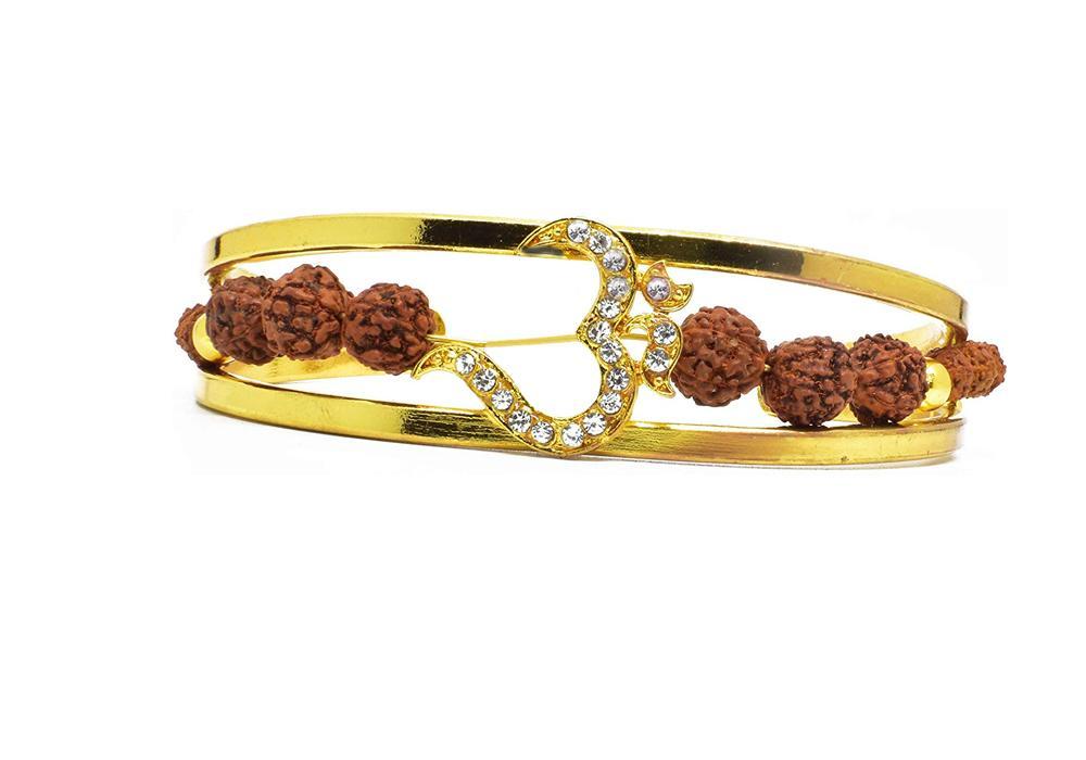 RK04- Unique & Stylish Brass Gold Plated Bracelet for Men / Women (RK04) - SkyShopy