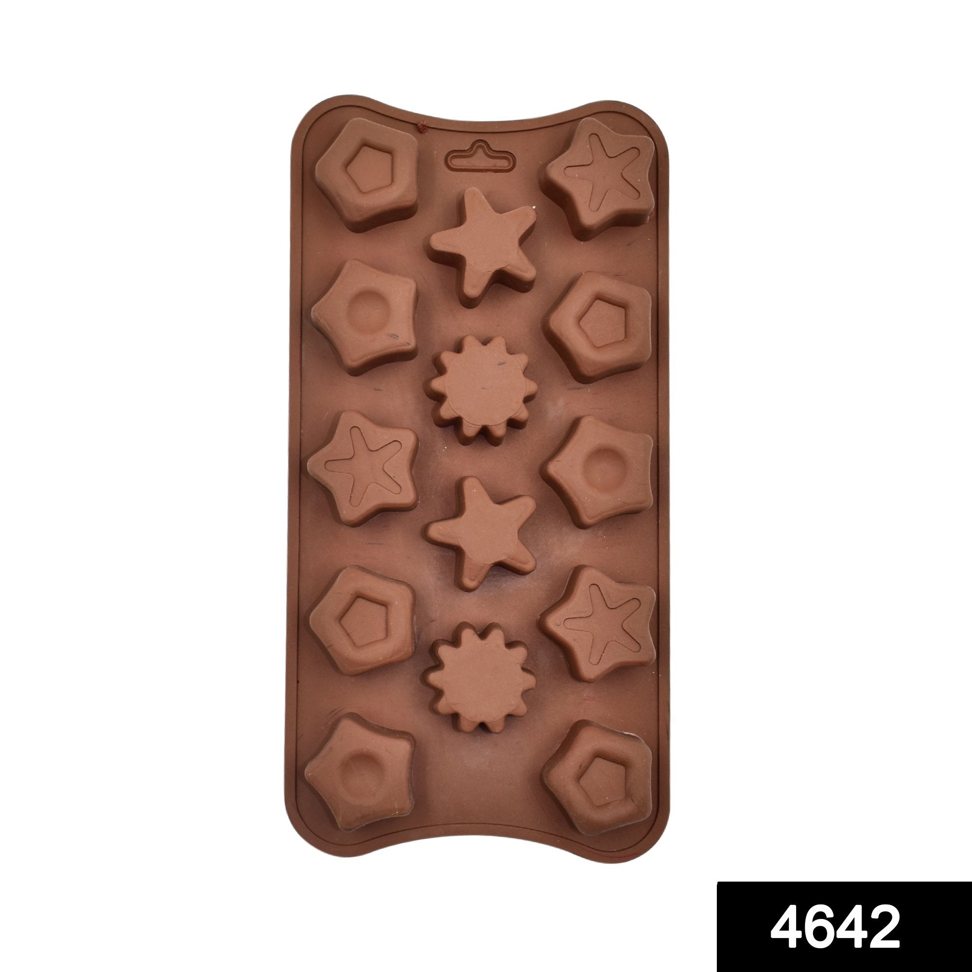 4642 14 Cavity Mix Shape Brown Chocolate Mold - SkyShopy