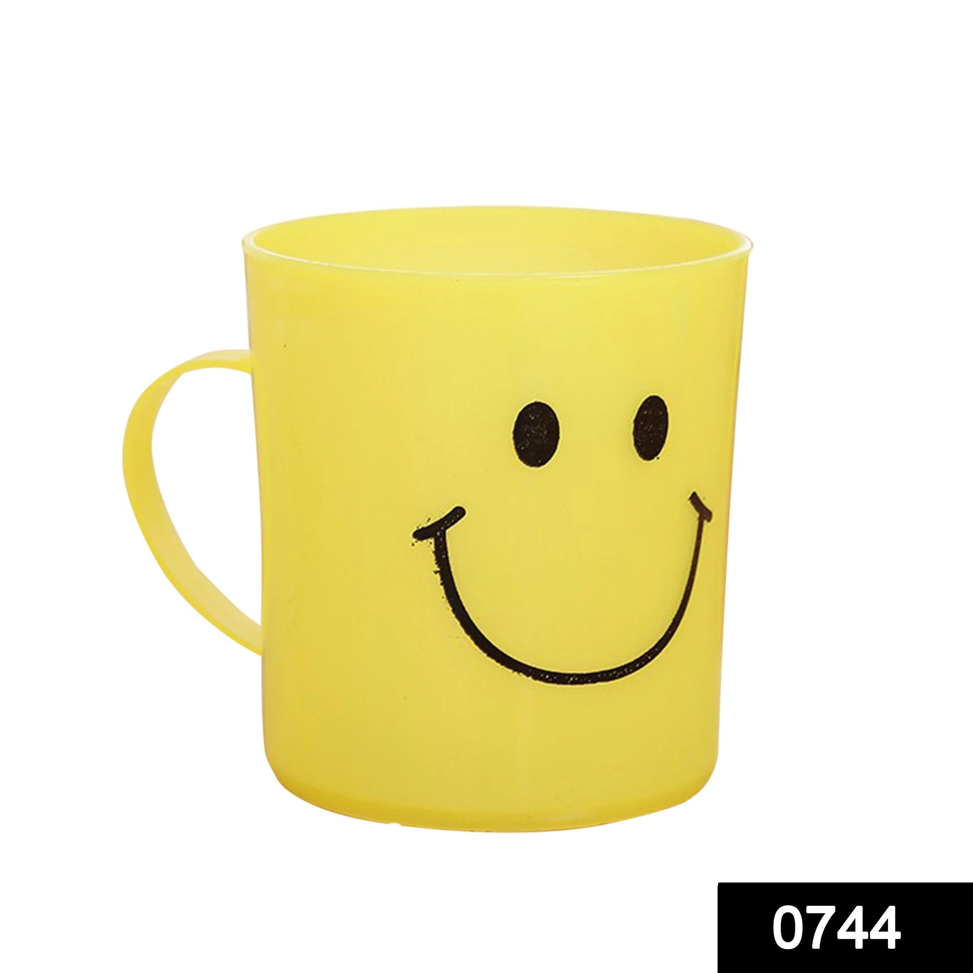 0744 Unbreakable Plastic Coffee-Milk Fancy Smiley Mug - SkyShopy