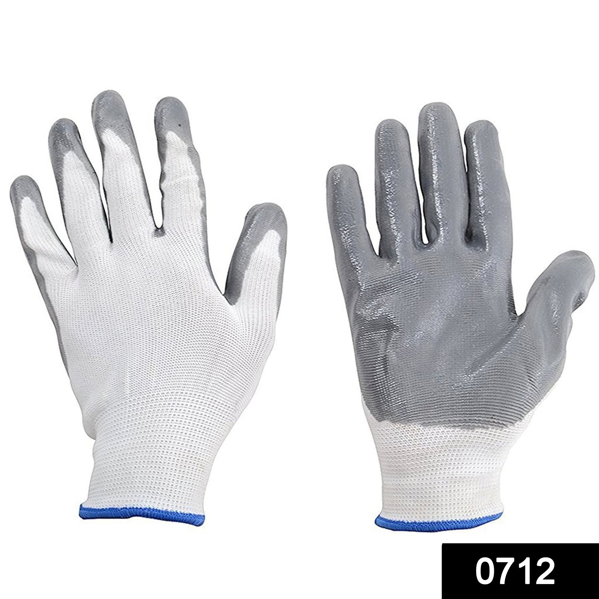 0712 Nylon Safety Hand Gloves -1 pair - SkyShopy