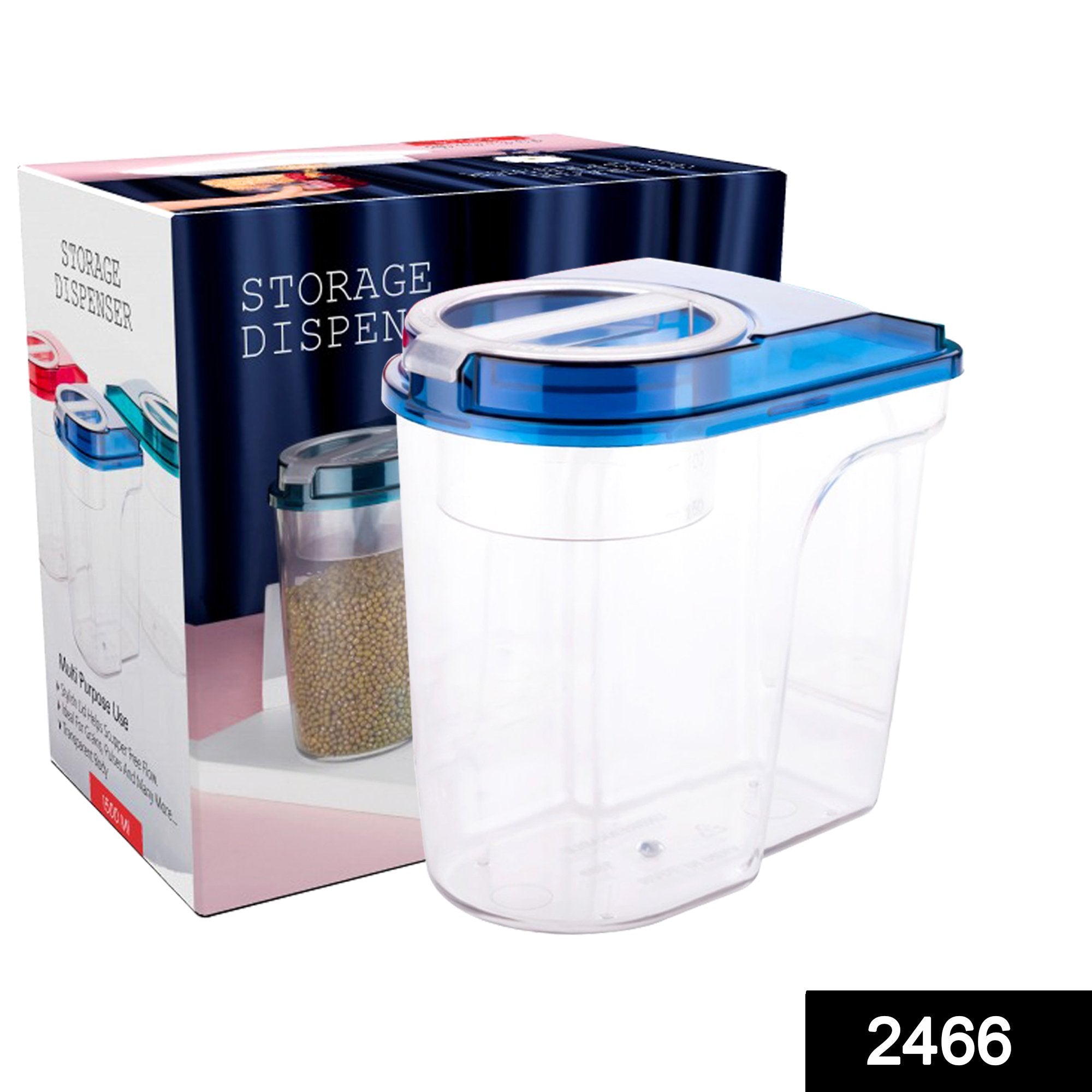 2466 Plastic Storage container Set with Opening Mouth 1500ml - SkyShopy