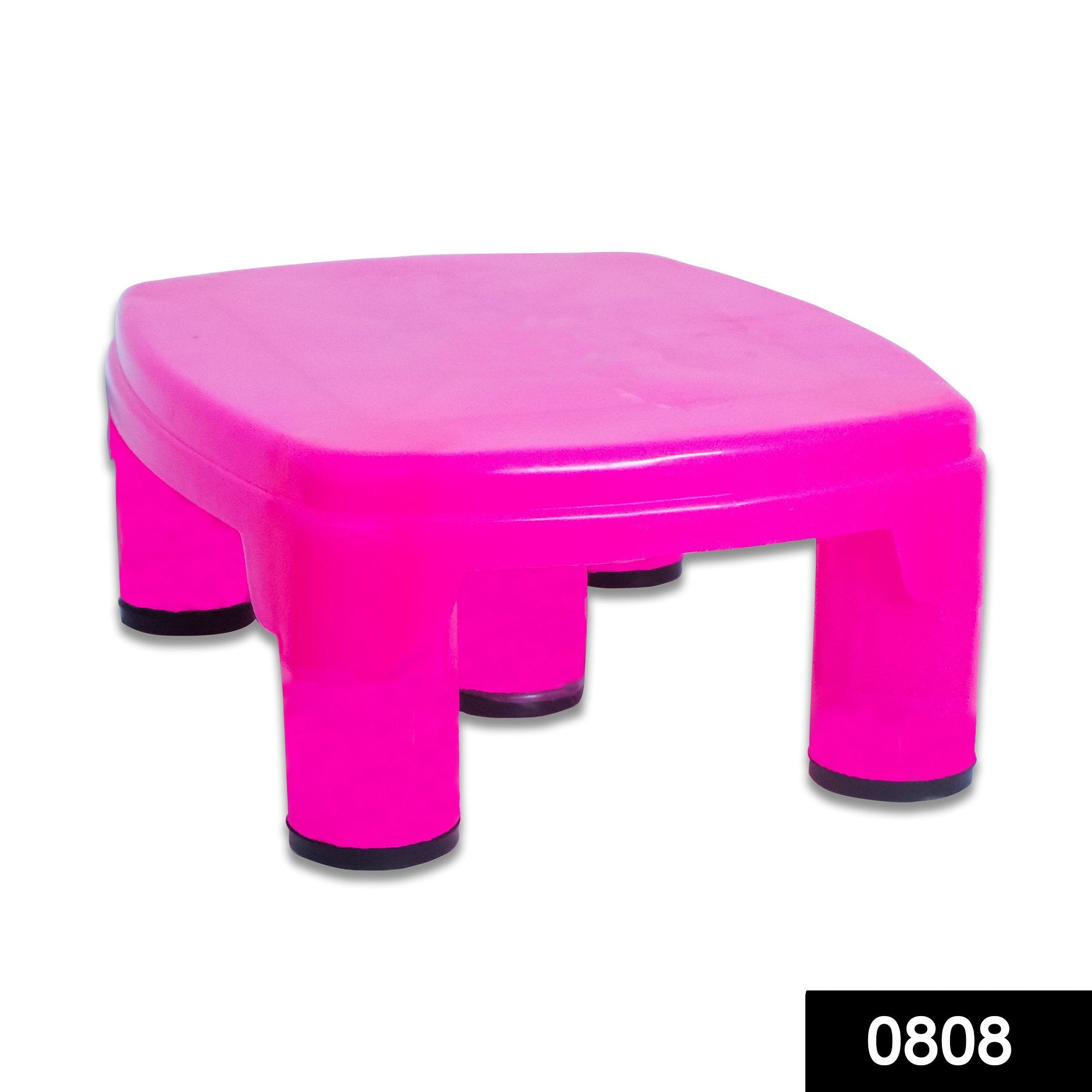 0808 Multi-purpose Durable Strong Built Plastic Stool - SkyShopy